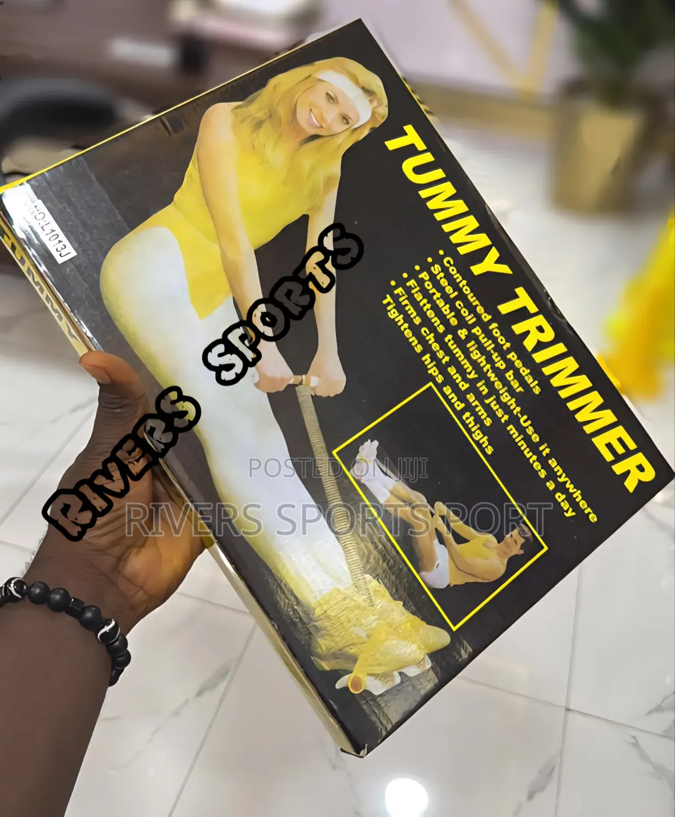 Double Spring Resistance Elastic Steel Yoga Tummy Trimmer