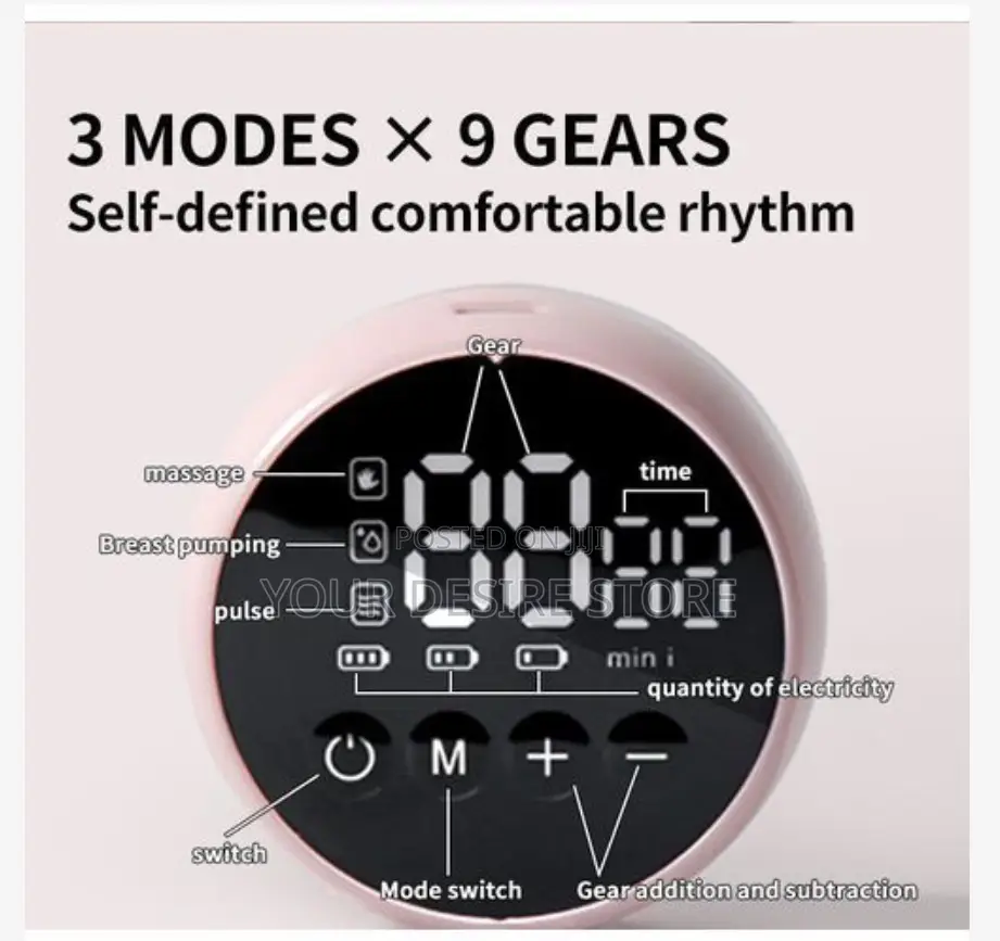 Intelligent Rechargeable Wearable Electric Breast Pump
