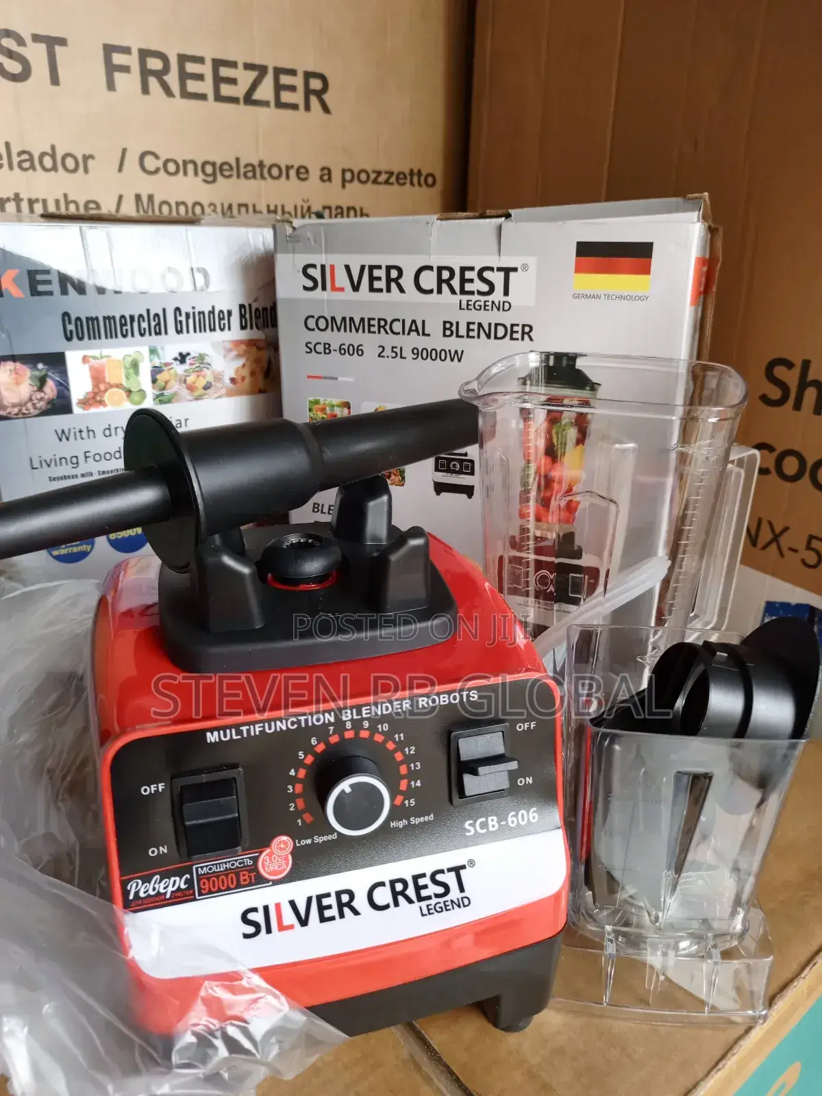 Silver Crest 2.5l Industrial 9000w Food Crusher Blender