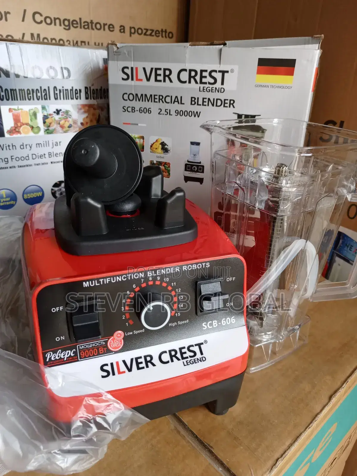 Silver Crest 2.5l Industrial 9000w Food Crusher Blender