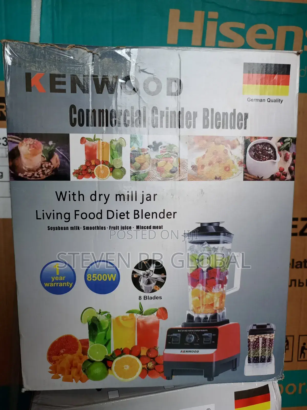 Kenwood Blender and Grinder 2.5l 8500w