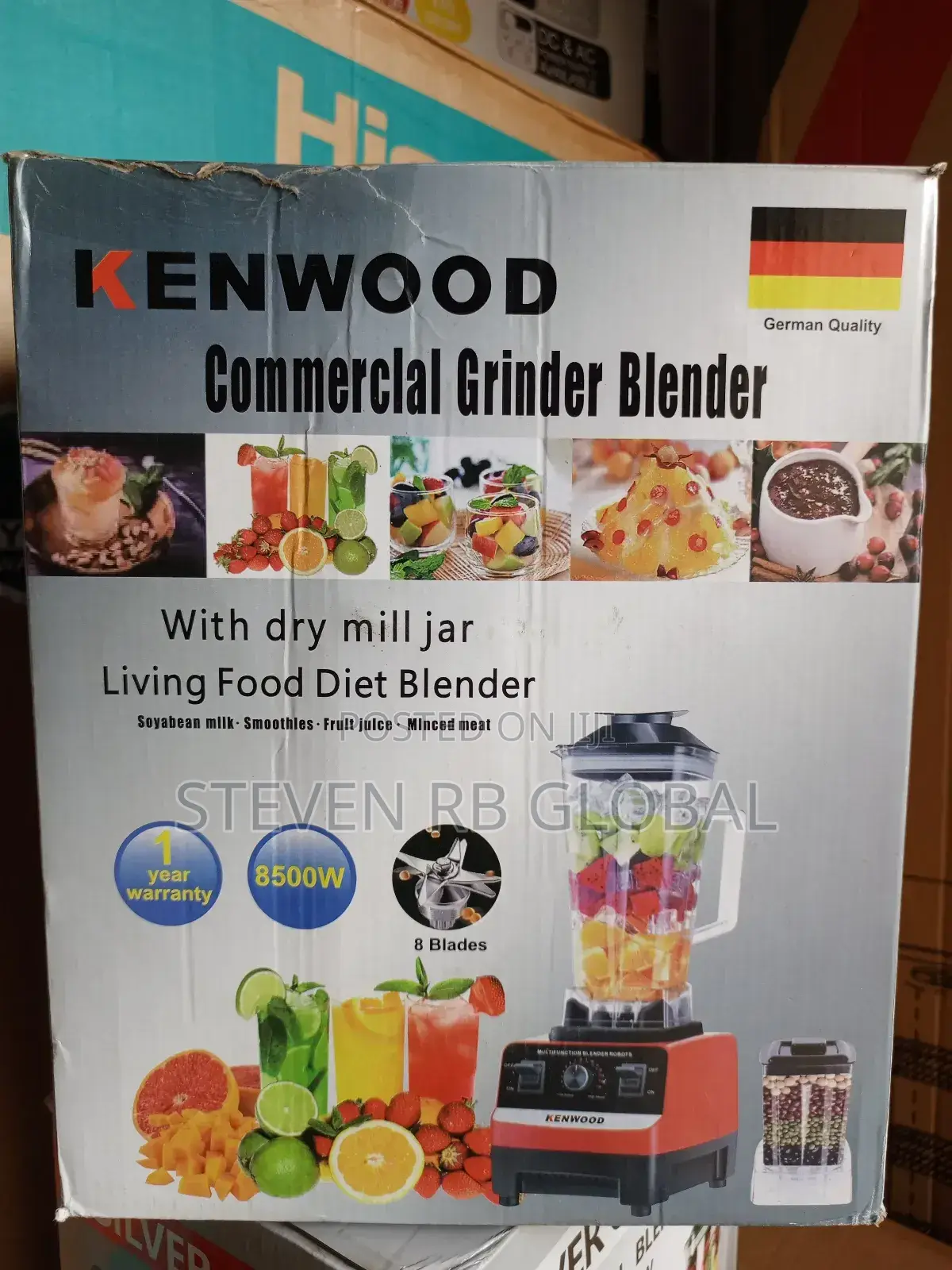 Kenwood Blender and Grinder 2.5l 8500w