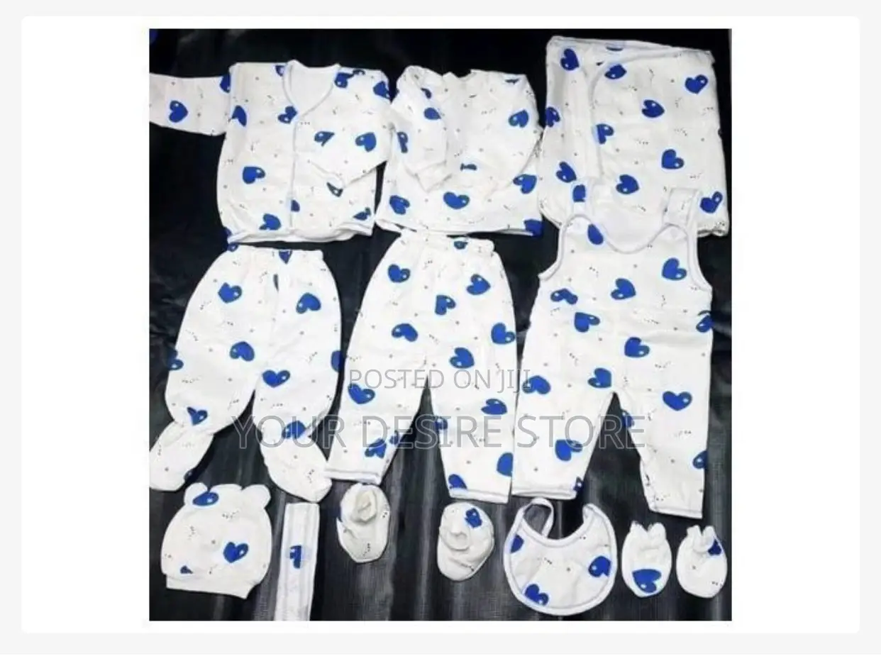 11 Pieces New Born Overall Sleep Suits, Bib, Flannel,Cap.