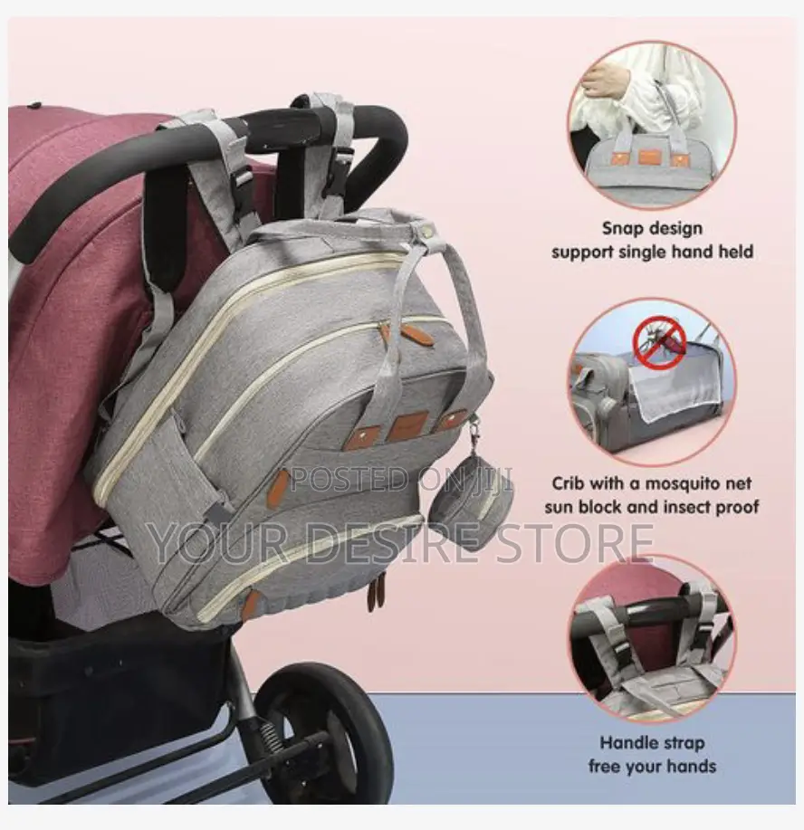 3-in-1 Diaper Bag Mother and Baby Bag With Usb Charging