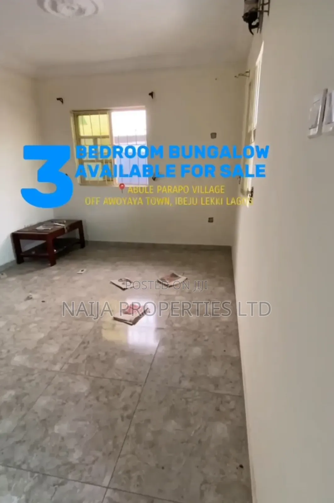 3bdrm Bungalow in Parapo, Awoyaya for sale