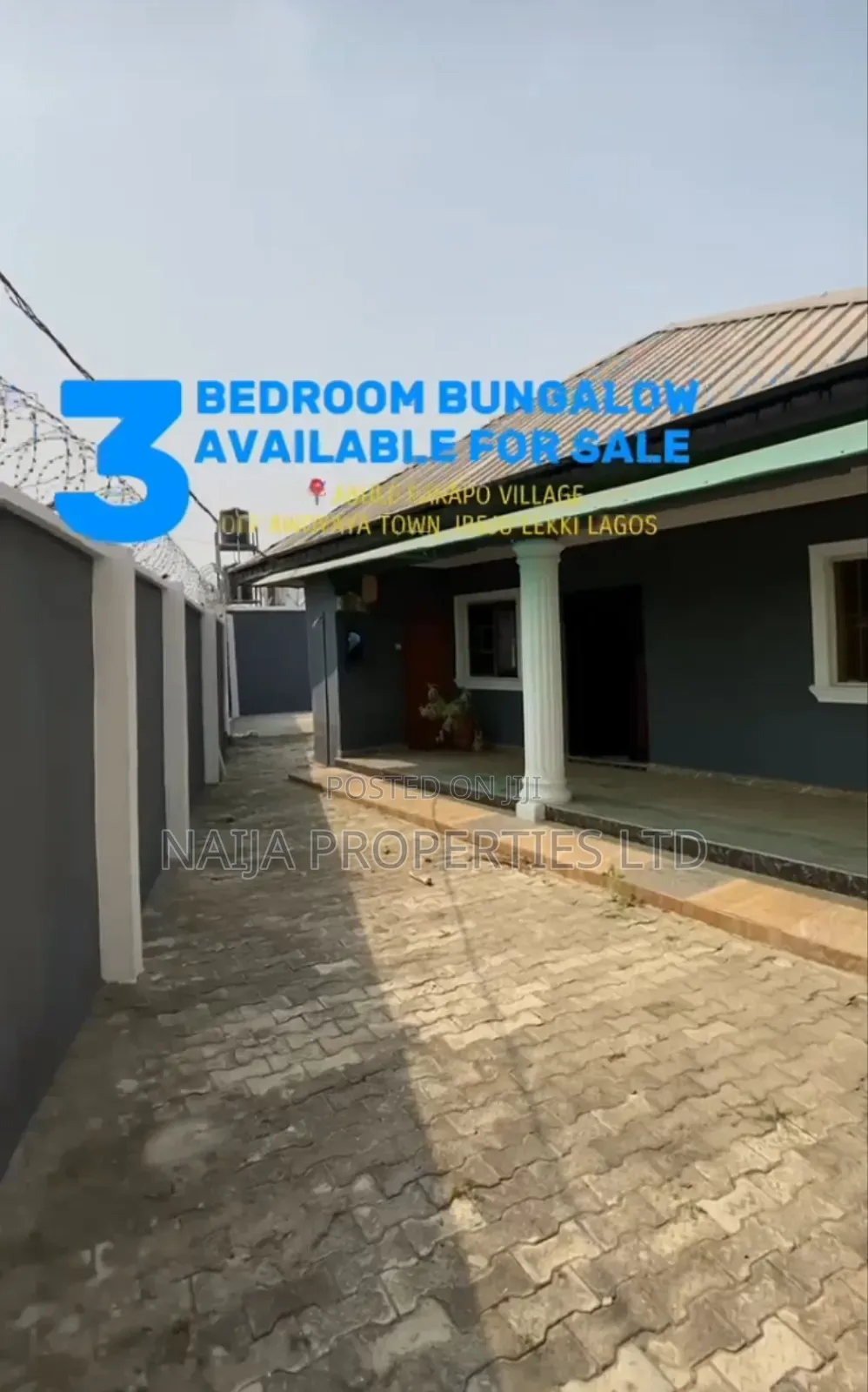 3bdrm Bungalow in Parapo, Awoyaya for sale