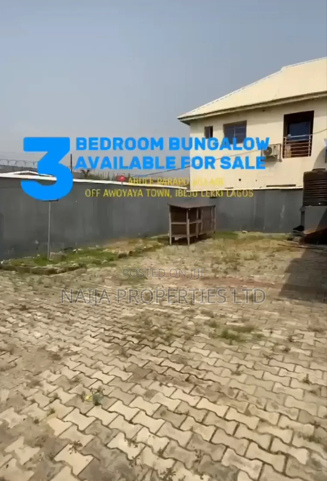 3bdrm Bungalow in Parapo, Awoyaya for sale