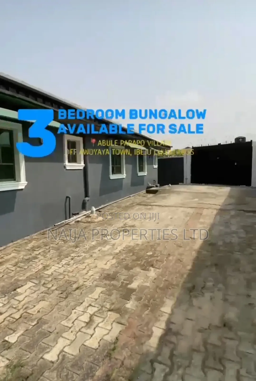 3bdrm Bungalow in Parapo, Awoyaya for sale