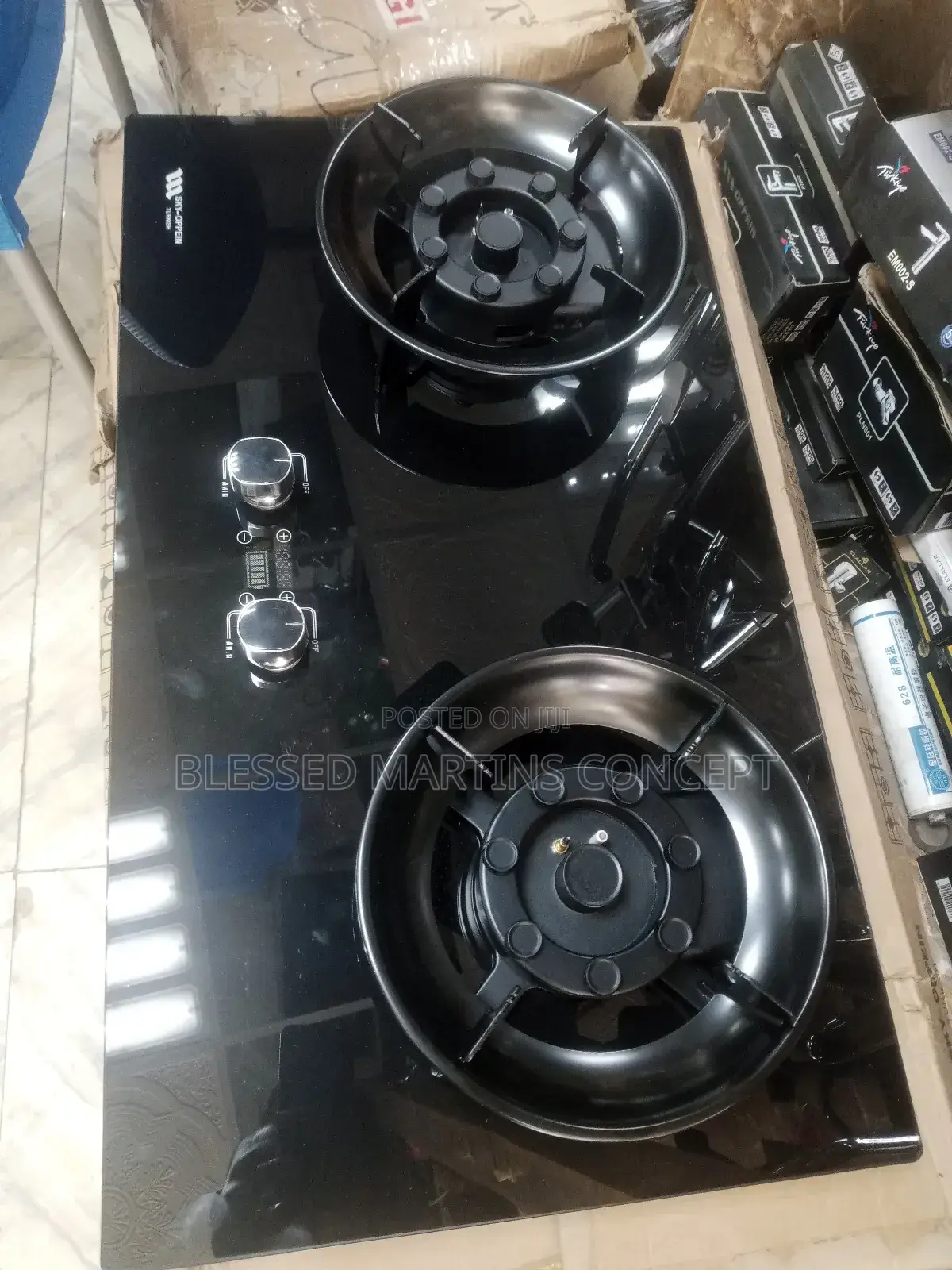 2 Glass Burner Gas Top for Ur Kitchen