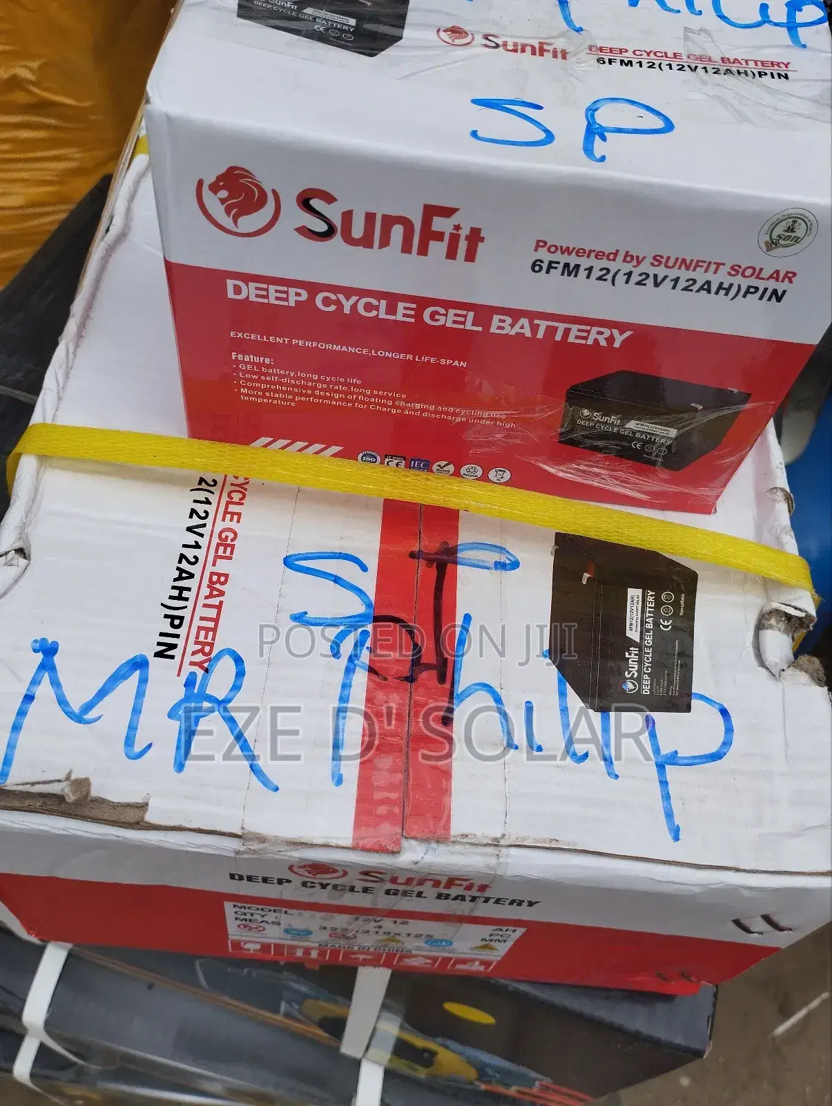 12v12ah Sunfit Deep Cycle Gel Battery