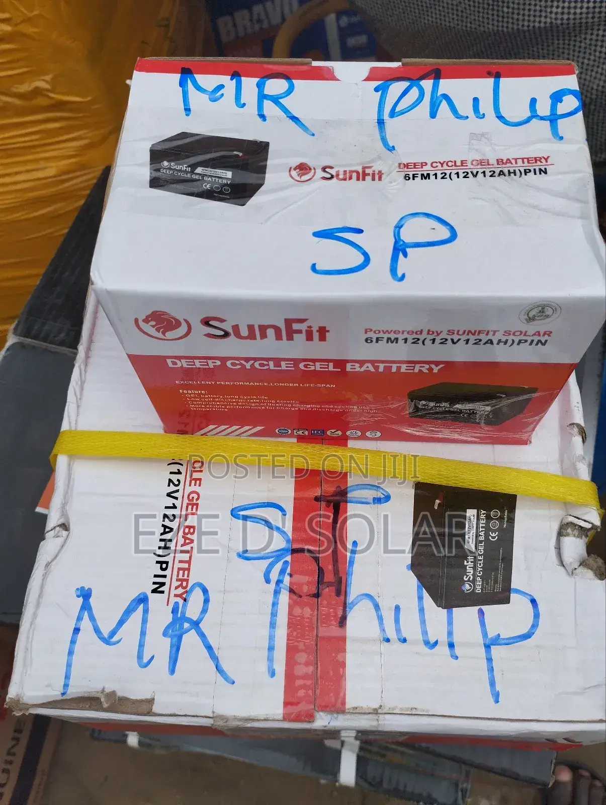 12v12ah Sunfit Deep Cycle Gel Battery