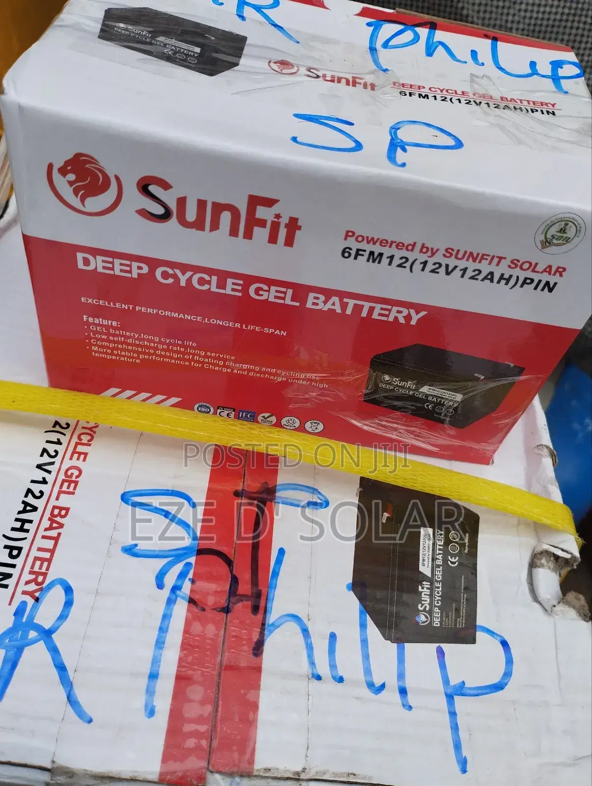12v12ah Sunfit Deep Cycle Gel Battery