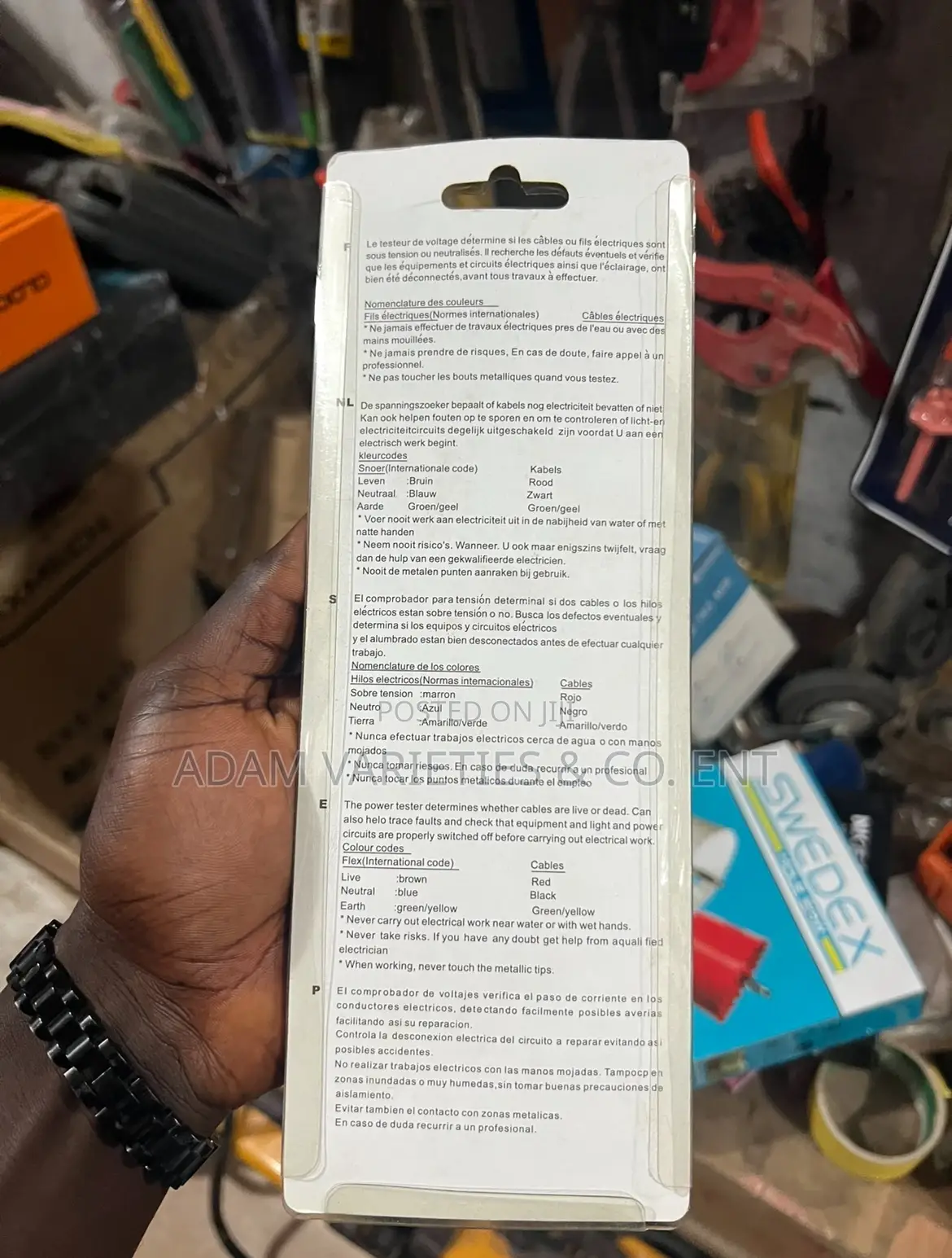 5-in-1 Voltage Tester" or Voltmeter Power Detector