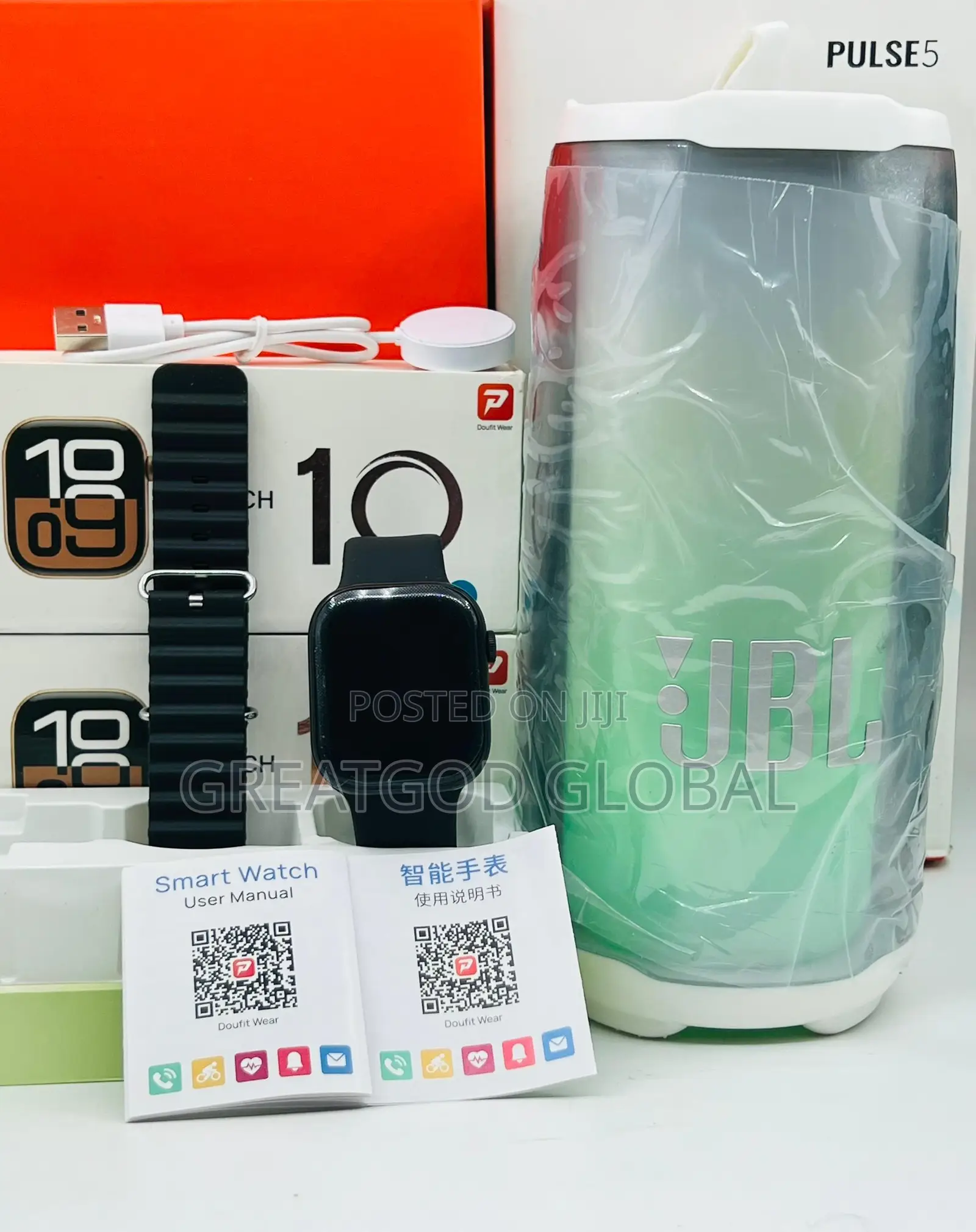 Smartwatch + Speaker Box Deal Series 10 Watch + Pulse 5 Vibe