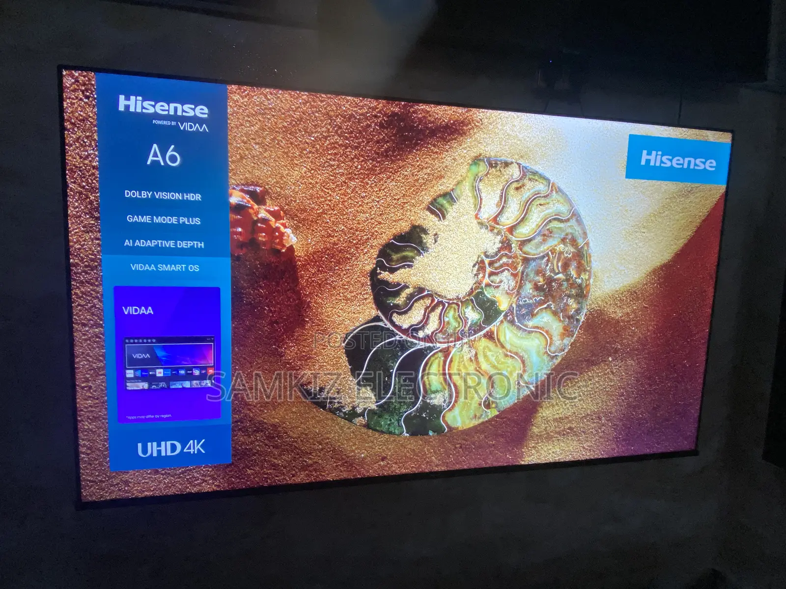 Hisense 75 Inch A6 Uhd Vidaa Smart Tv (2024)