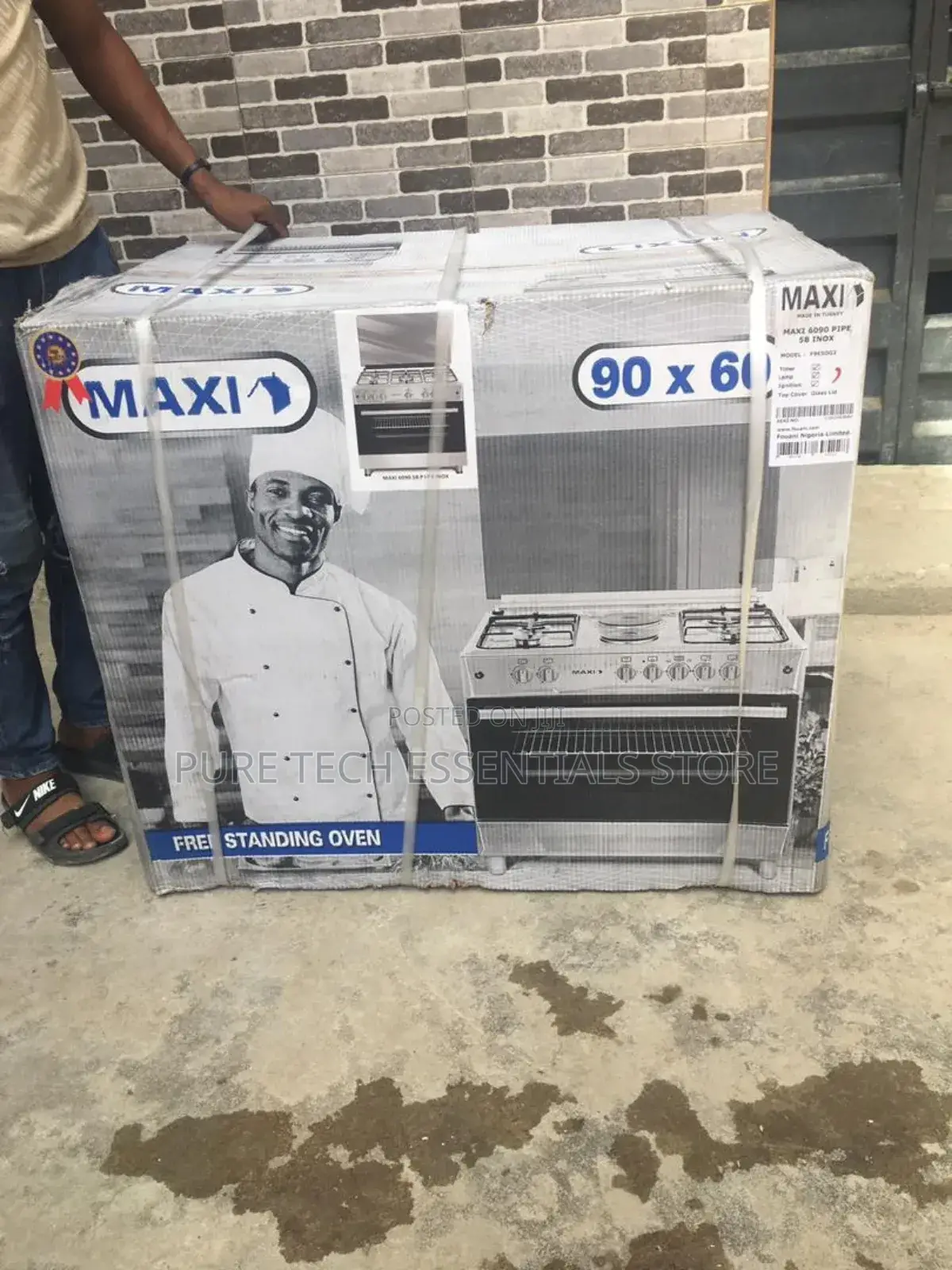 New Maxi 60x90 5burner Gas Cooker With Oven Grill