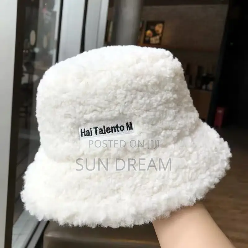 Furry Woman Hat Fluffy Hat Brown Cap