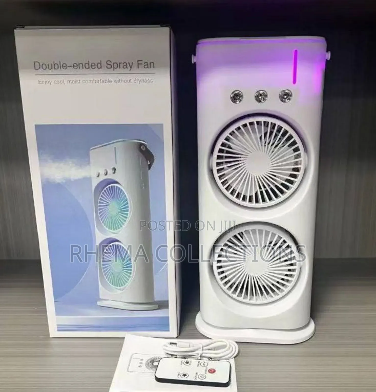 Rechargeable Double Ended Spray Mist Fan