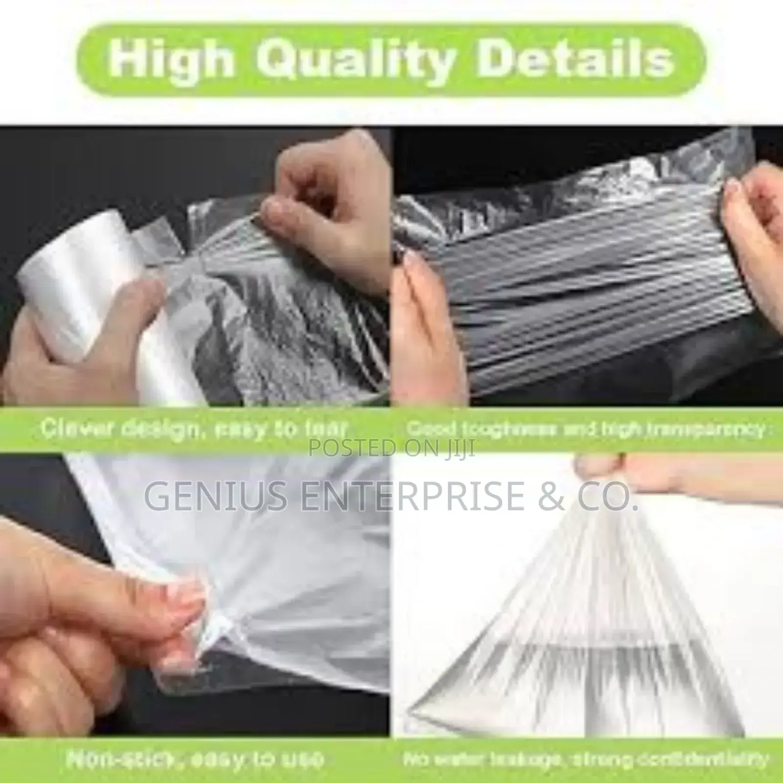 25kg Inner Sack Transparent Polythene Nylon Bags (24pcs)