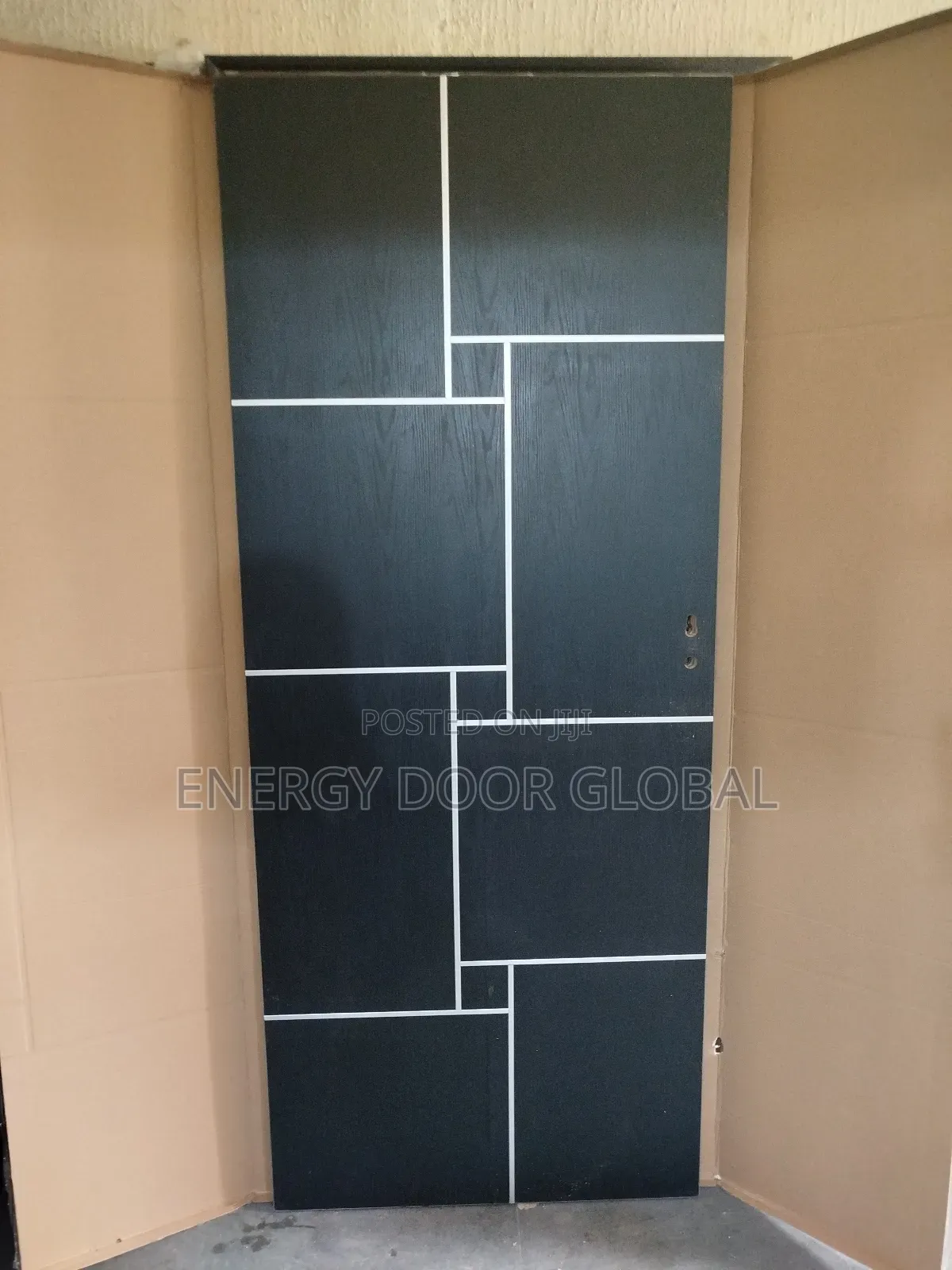 Dark Walnut 3ft Wooden Interior Line Door