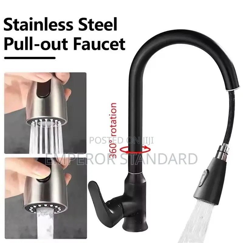 304 Pull Out Kitchen Sink Mixer Tap (Pay On Delivery)