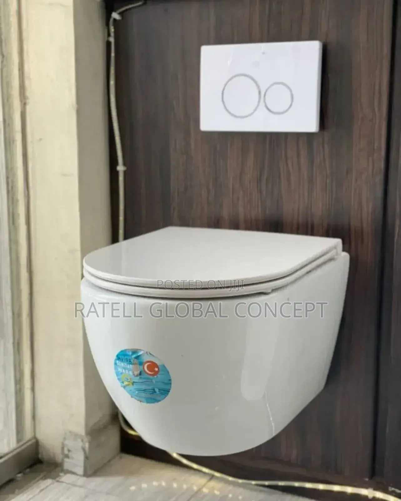 White Concealed Cistern Toilet