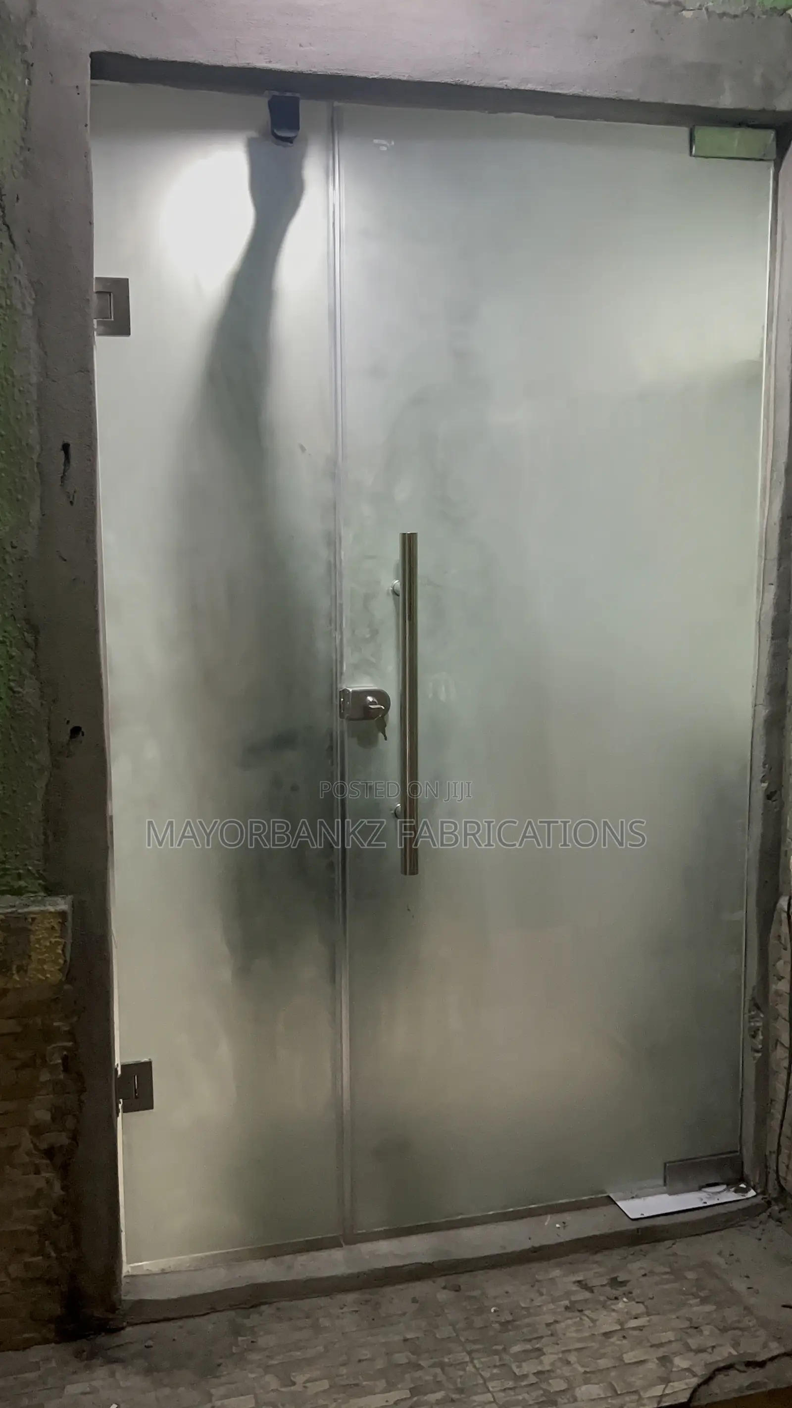 Frameless Swing Door With Frosted Effect