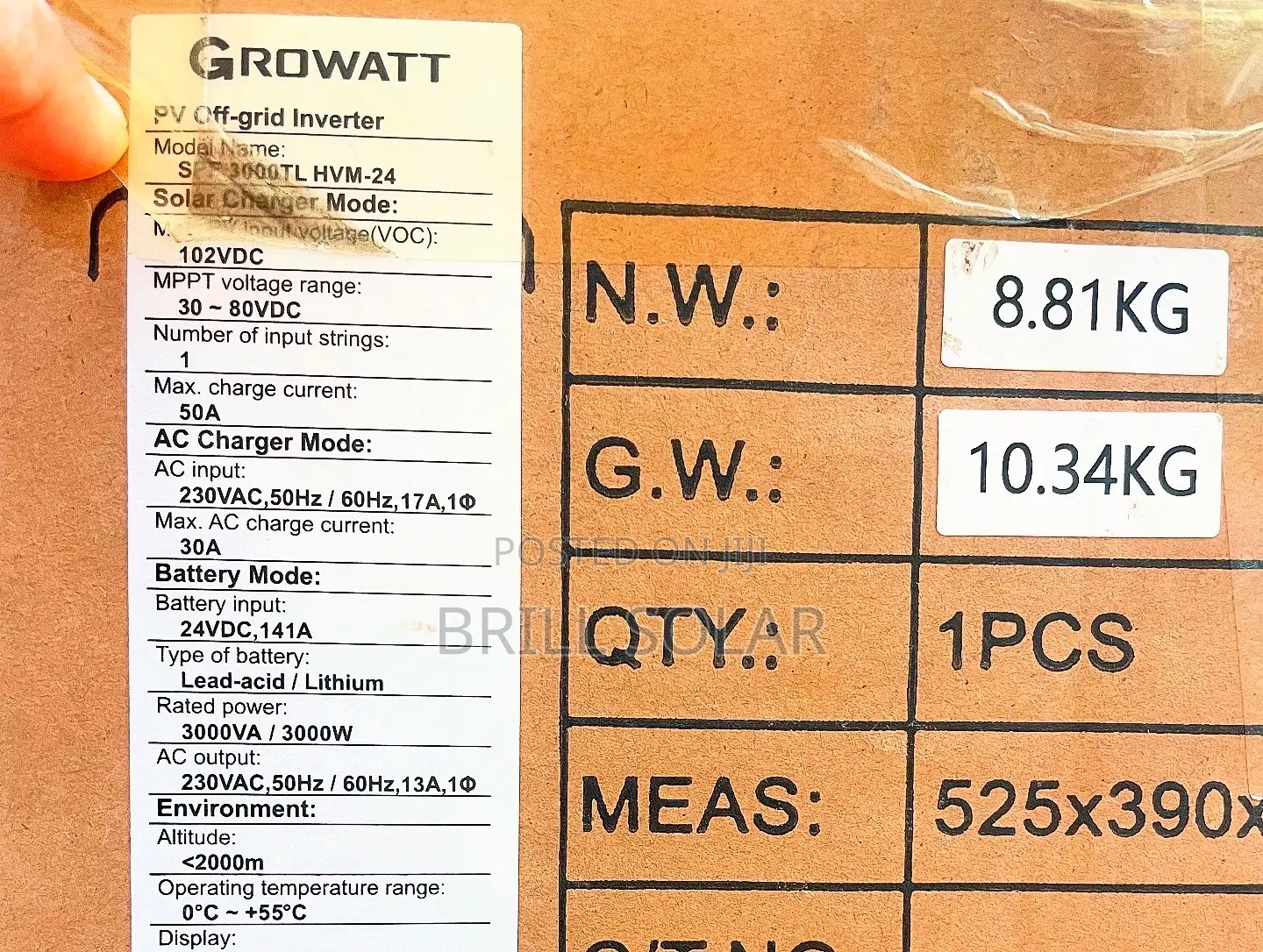 3kw-24v Growatt Pure Sine Wave Hybrid Inverter (Hvm-24)