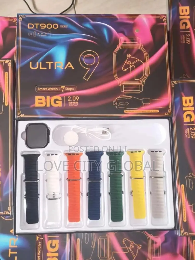 Dt900 Ultra9 Smartwatch 7colour Strap Sport Mode 2” Display