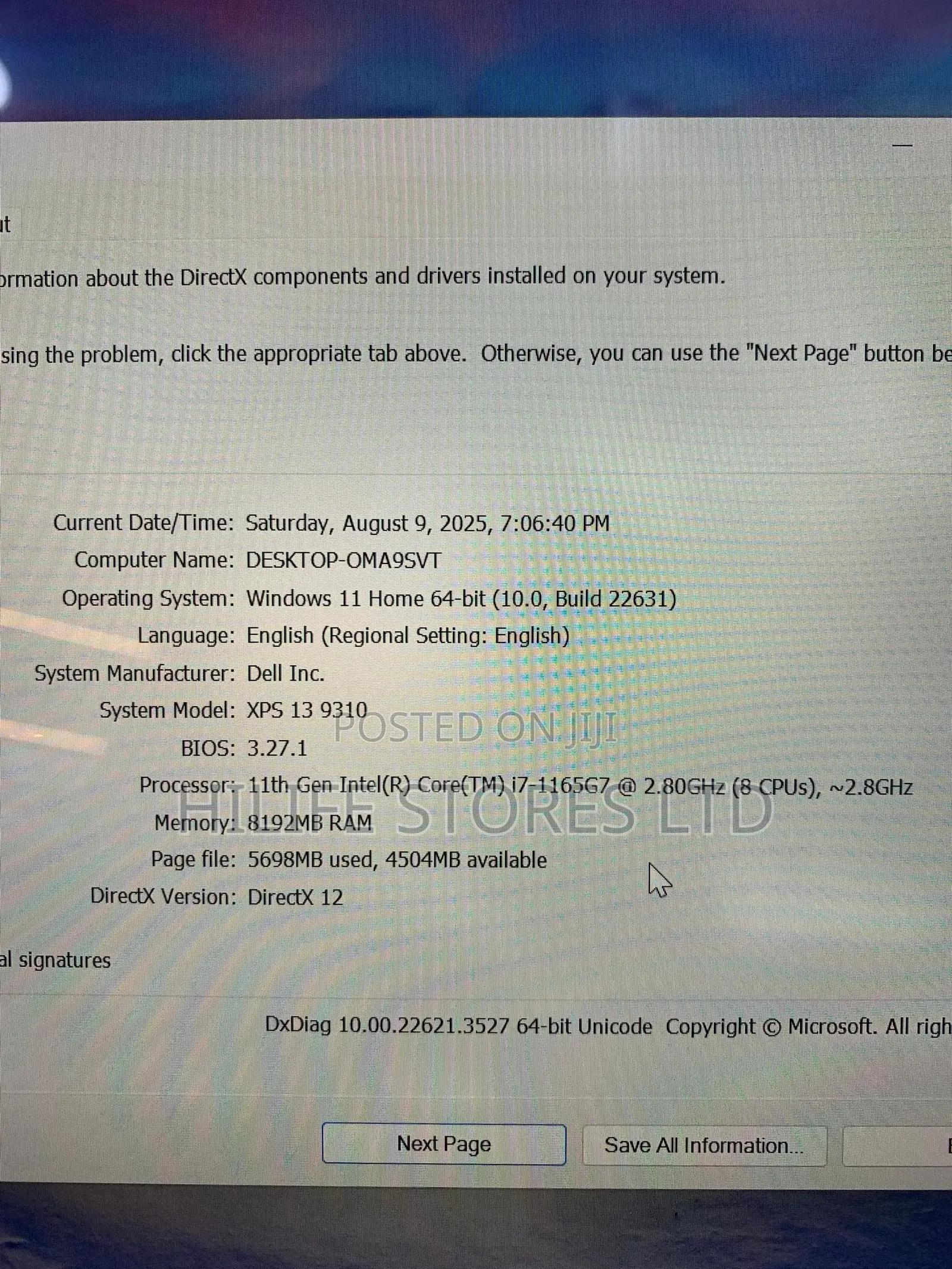 Laptop Dell XPS 13 9310 8GB Intel Core i7 SSD 512GB