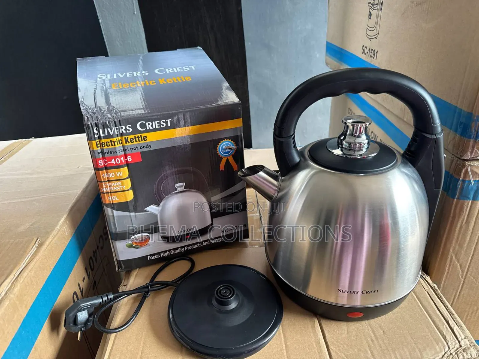 6ltr Family Size Slivers Criest Electric Kettle••1800watt
