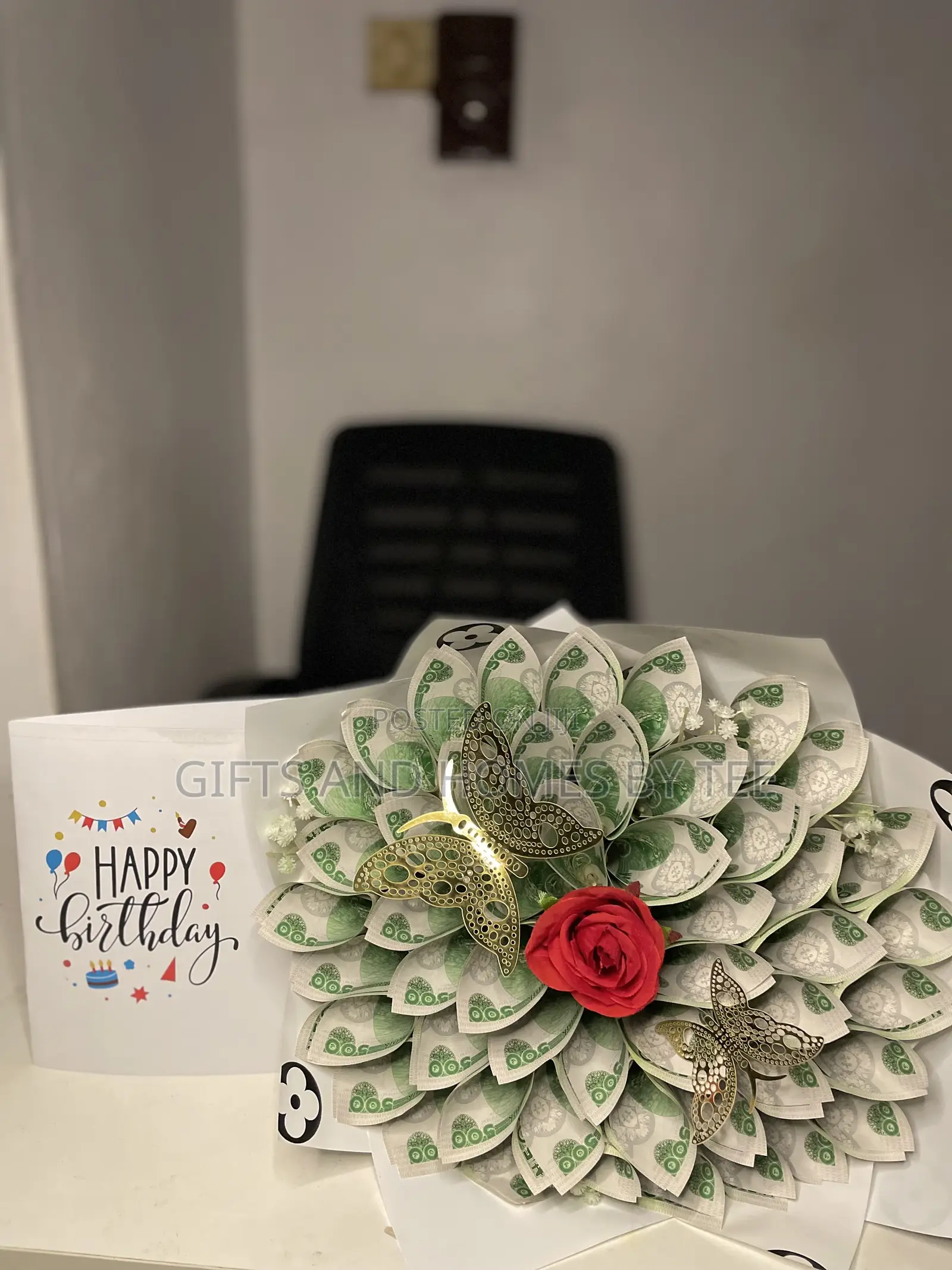 Money Bouquet and Card