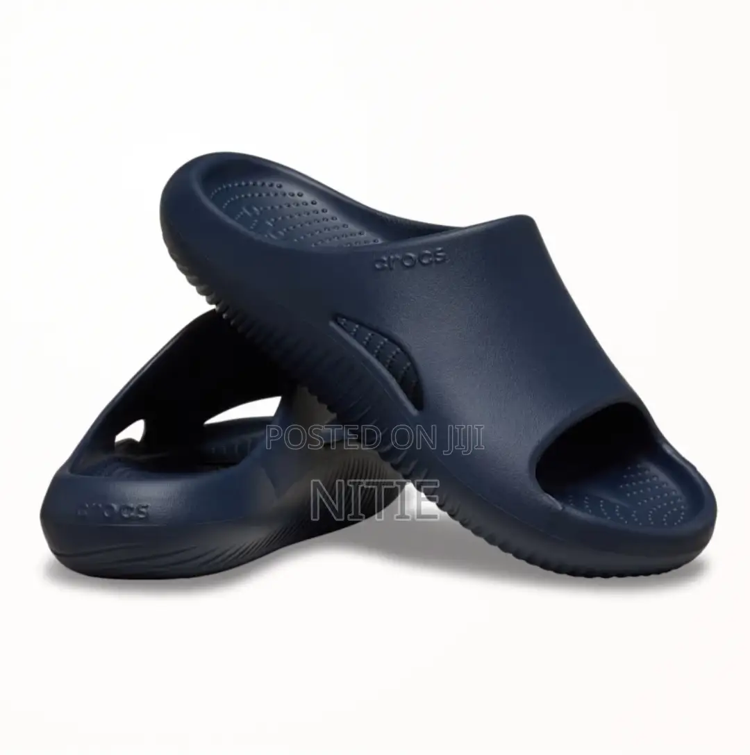 Crocs Mellow Recovery Slides (Navy Blue)