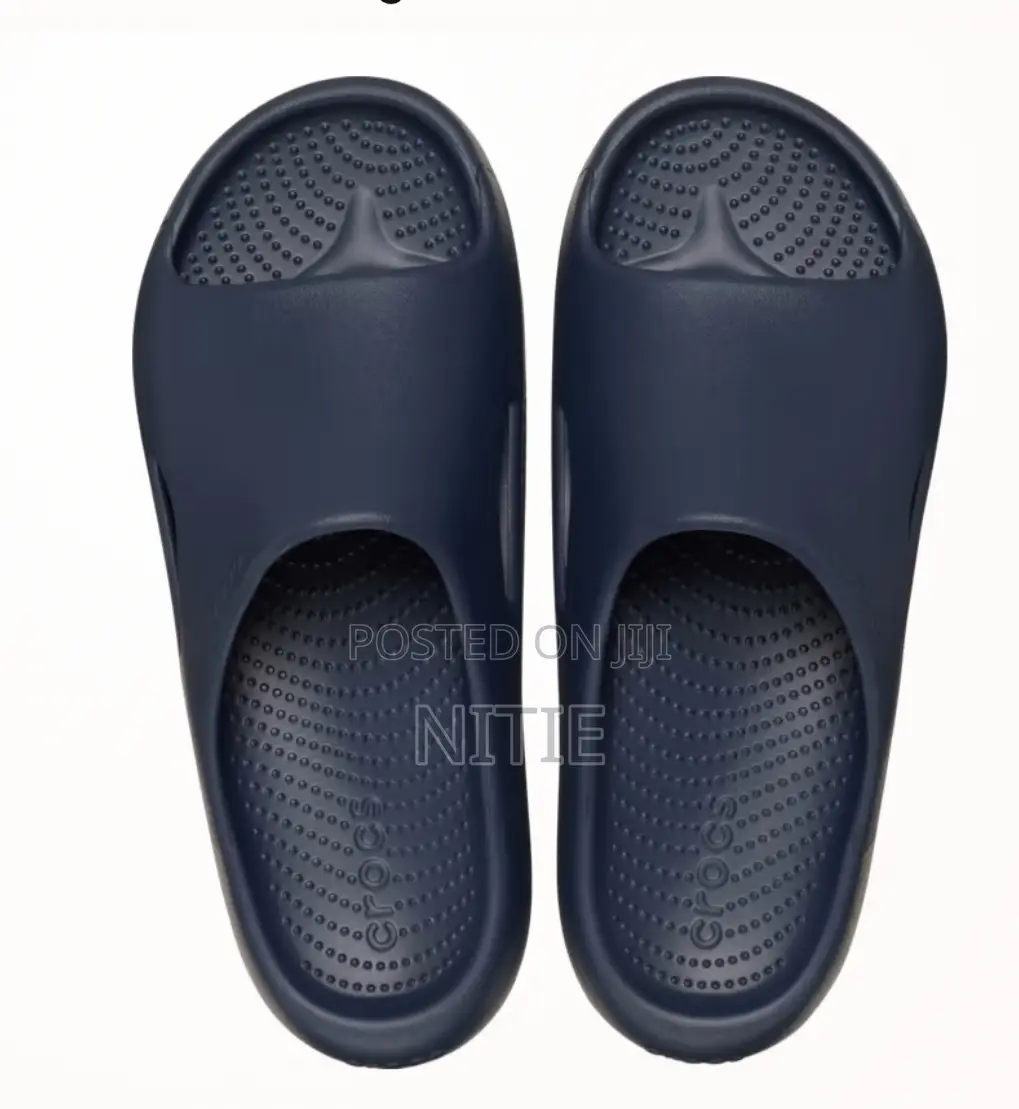 Crocs Mellow Recovery Slides (Navy Blue)