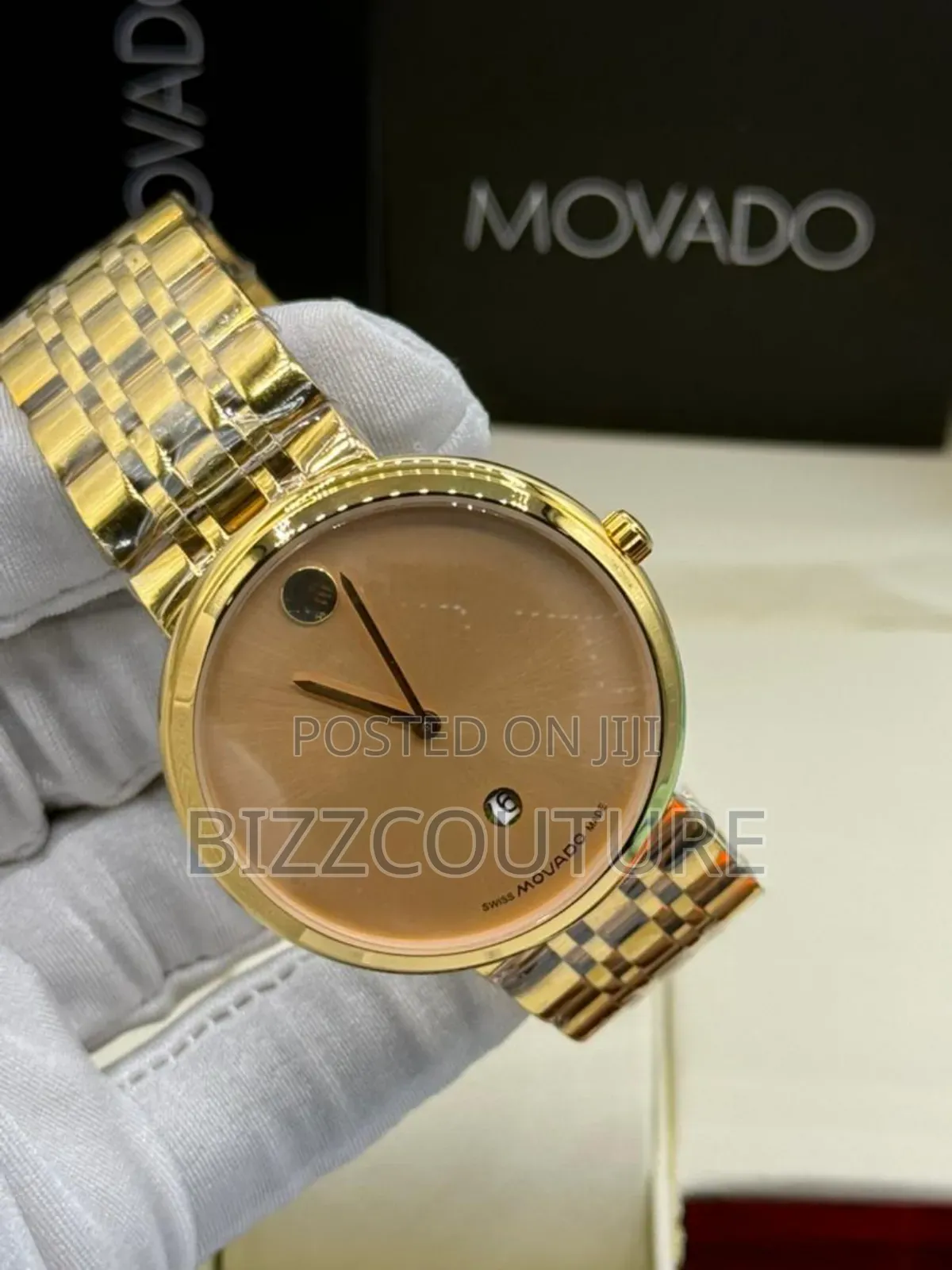 Original Movado Gold Stainless Steel Watch in Store