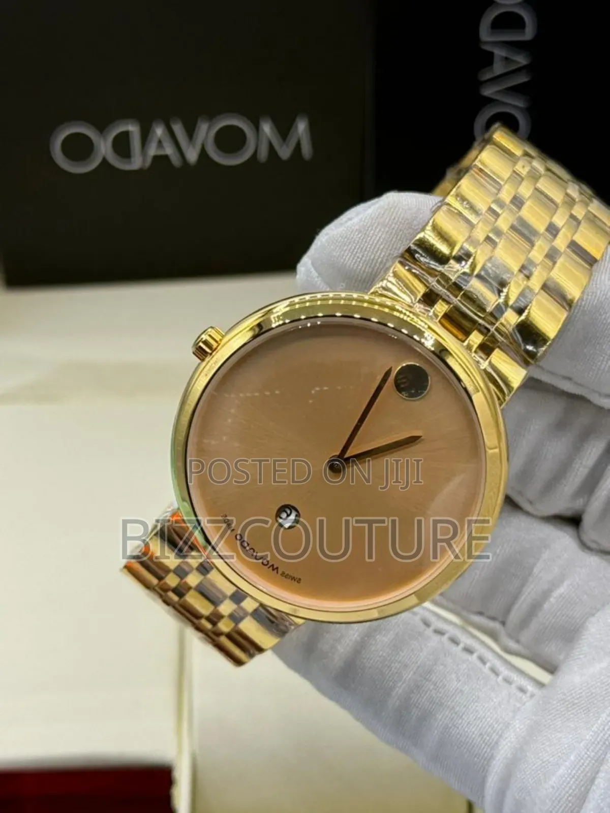 Original Movado Gold Stainless Steel Watch in Store