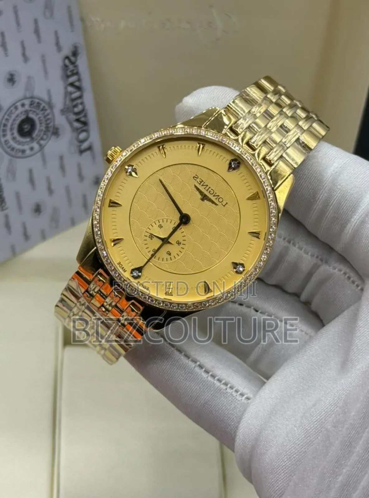 Original Longines Gold Stainless Steel Bracelet Watch