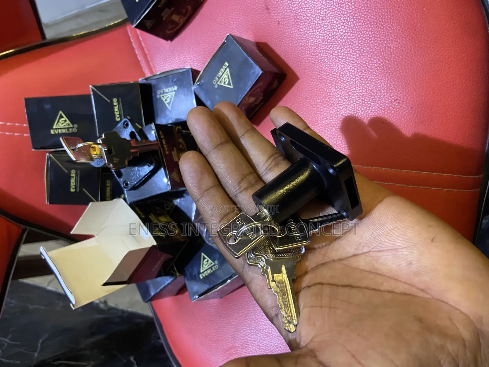 Black Coated Premium Evaleo Cabinet Locks