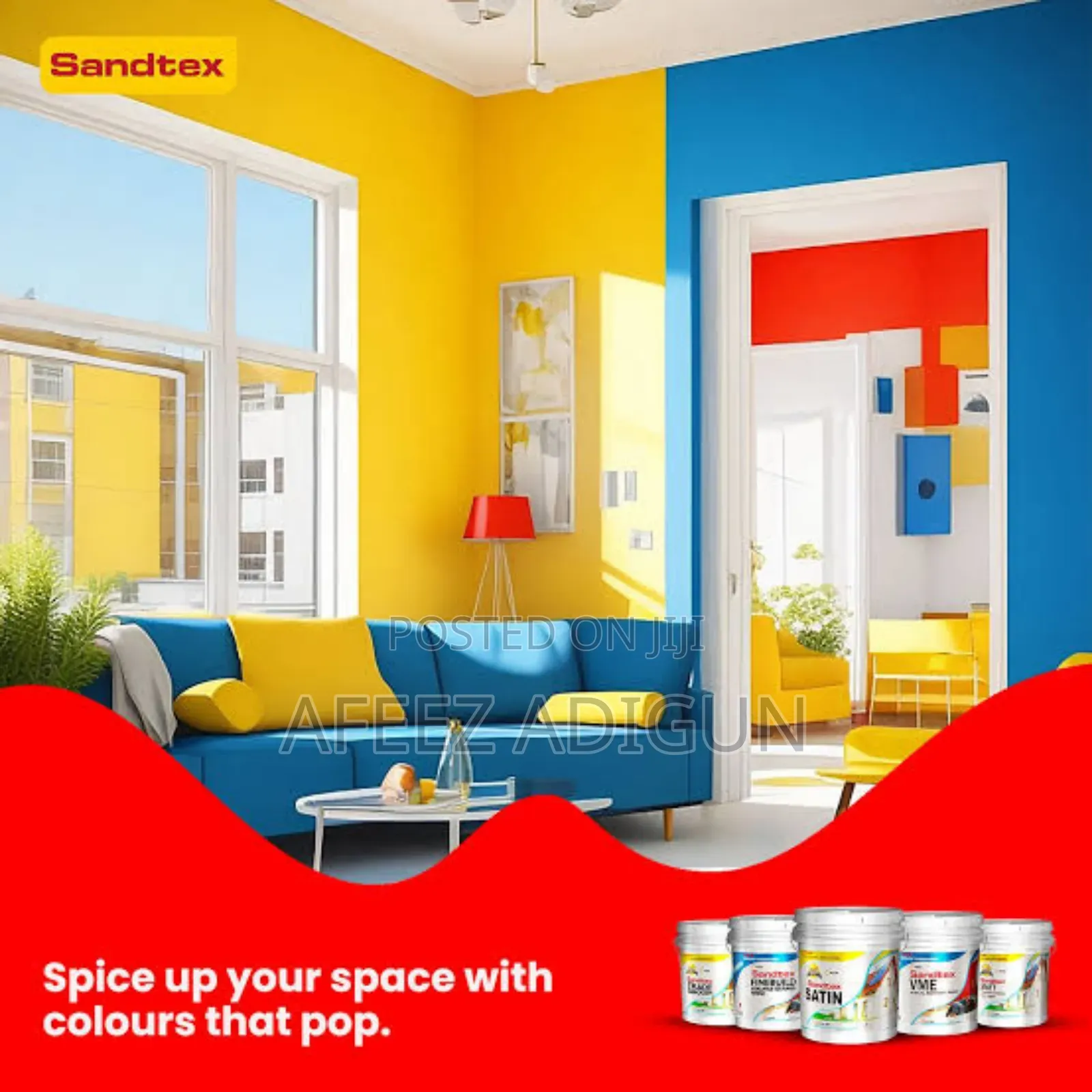 Sandtex Premium Satin (Washable Luxury High Sheen Finish on Walls)