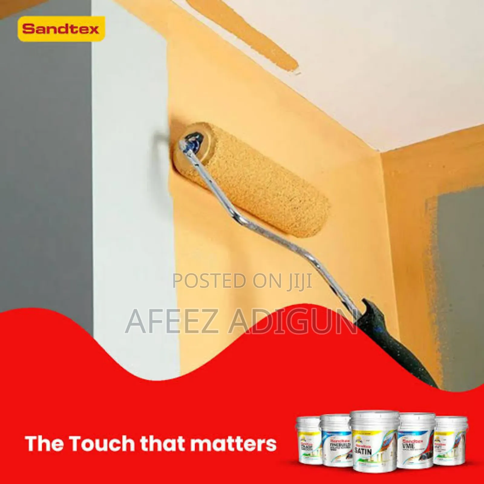 Sandtex Premium Satin (Washable Luxury High Sheen Finish on Walls)