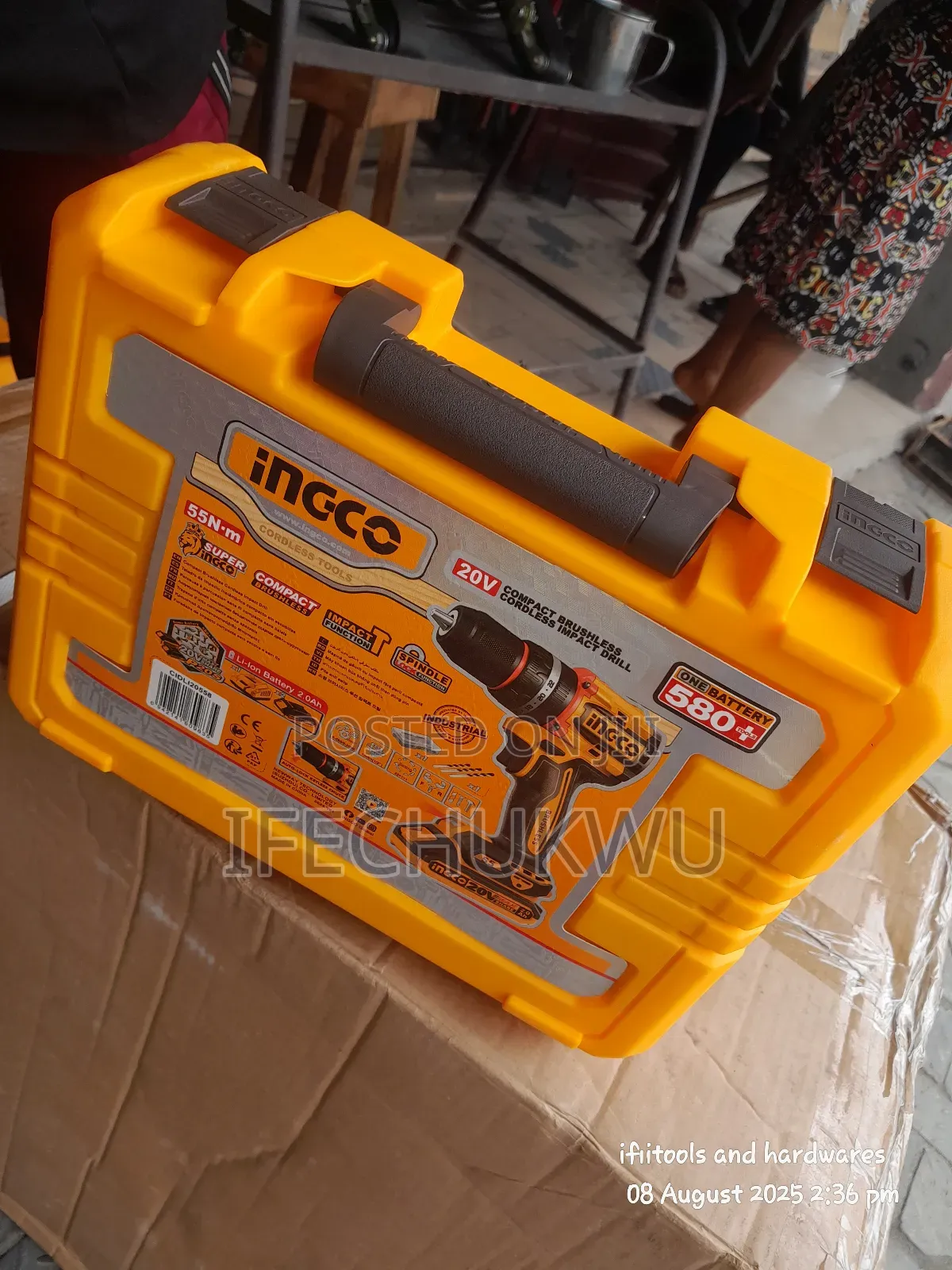 Ingco Brushless Battery Drill