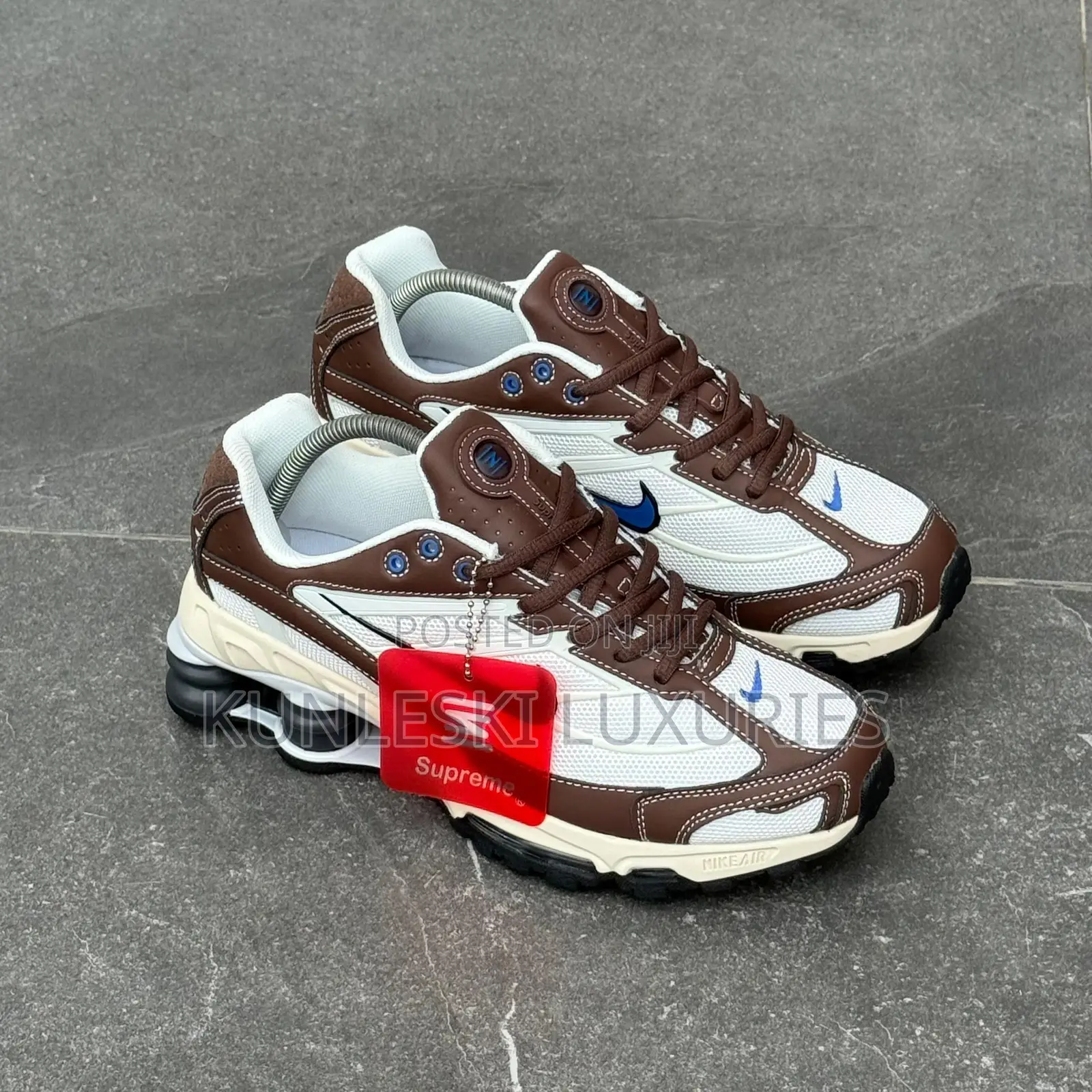 Original Nike Shox Ride 2 Phantom and Baroque Brown Sneakers