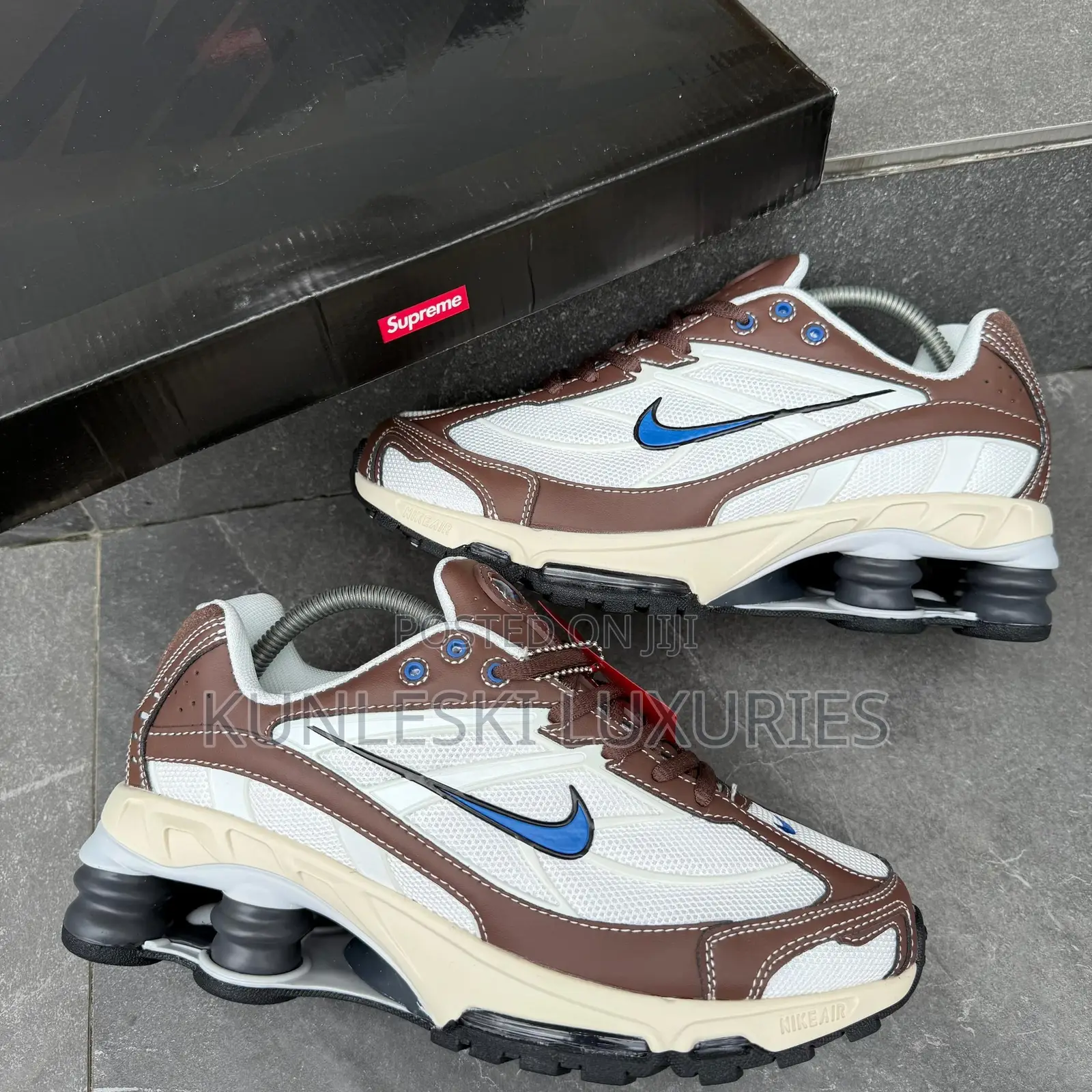 Original Nike Shox Ride 2 Phantom and Baroque Brown Sneakers