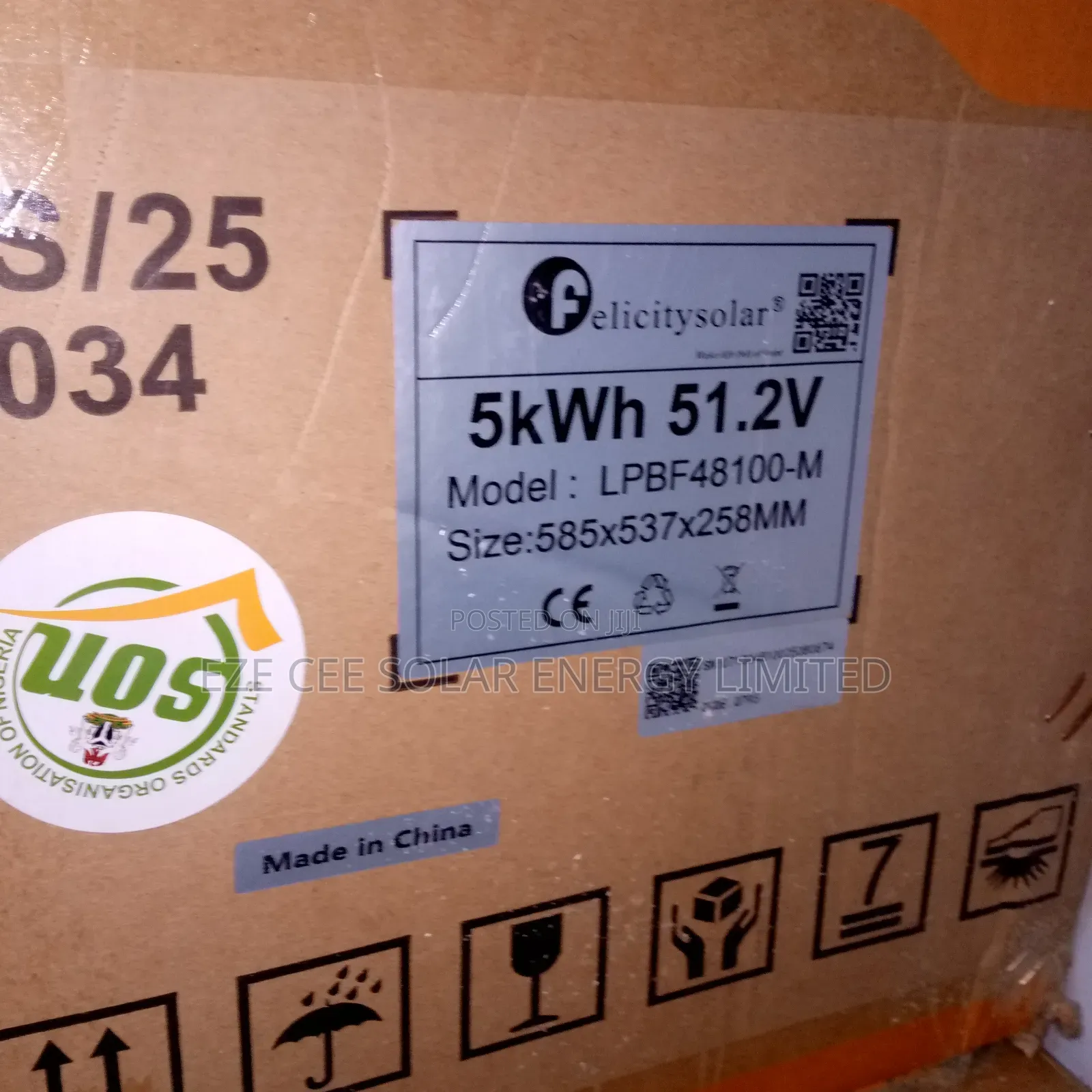 5kwh 24v Felicity Lithium Battery