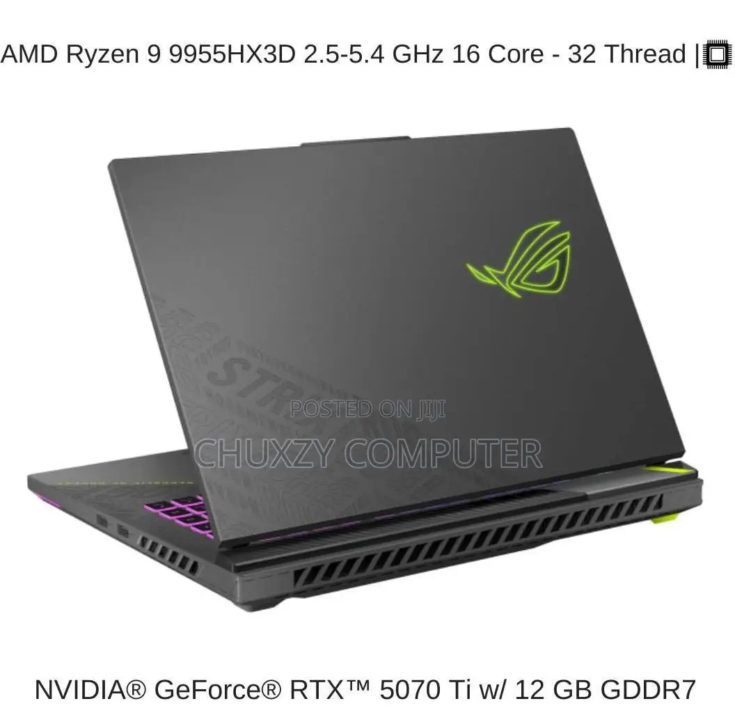 New Laptop Asus ROG Strix G16 G614 16GB AMD Ryzen 9 SSD 1T
