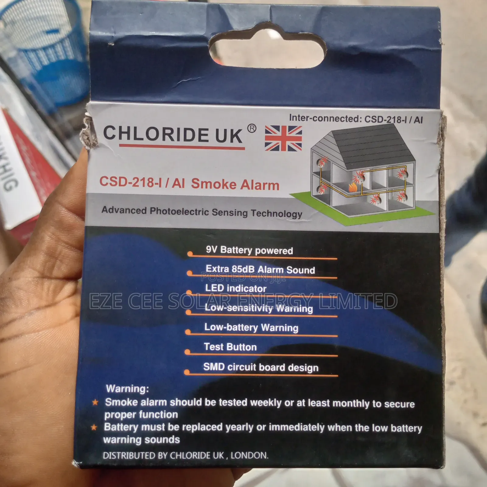 Chloride Battery Smoke Detector