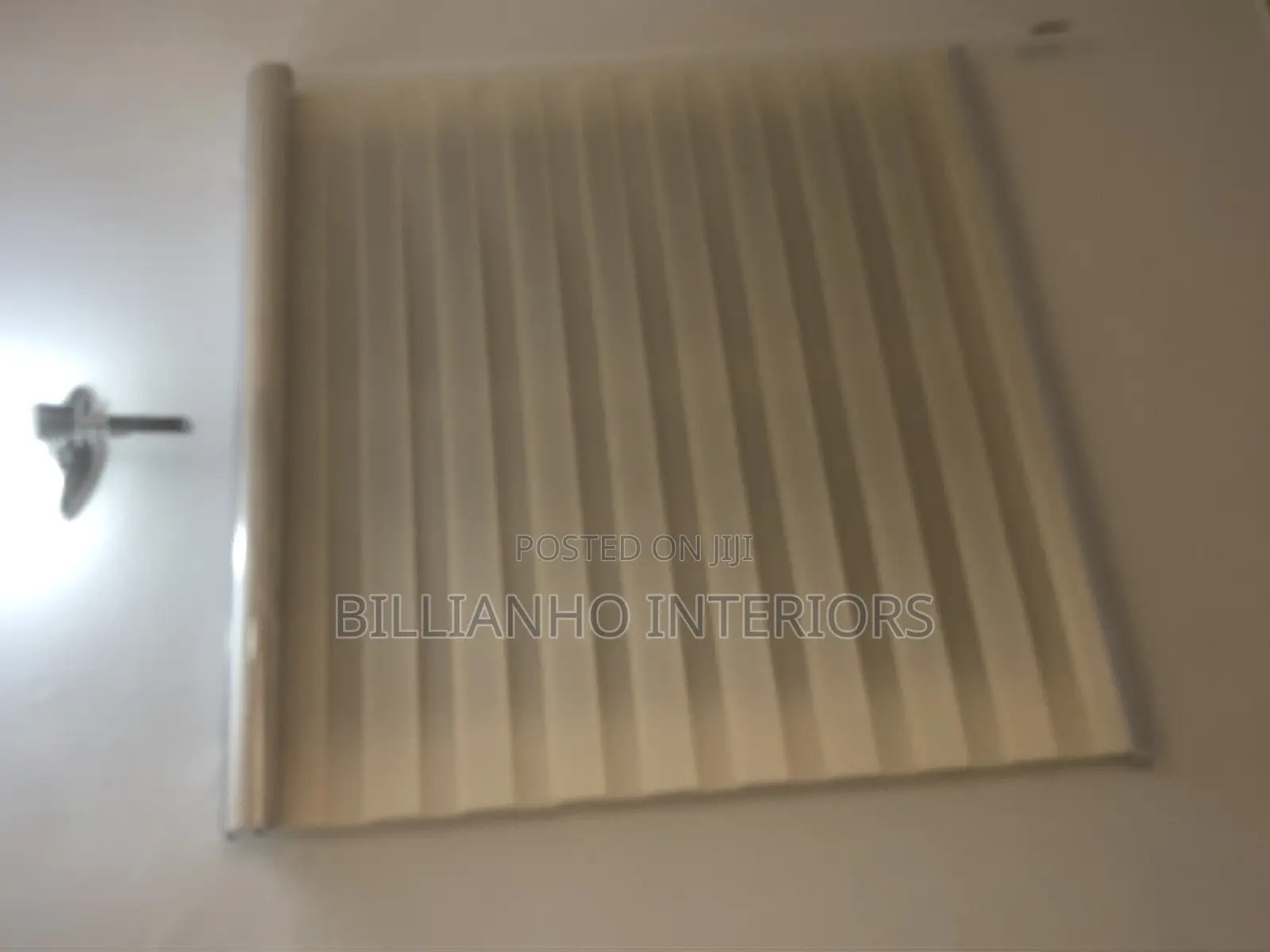 Shiny Cream Day Night Window Blinds