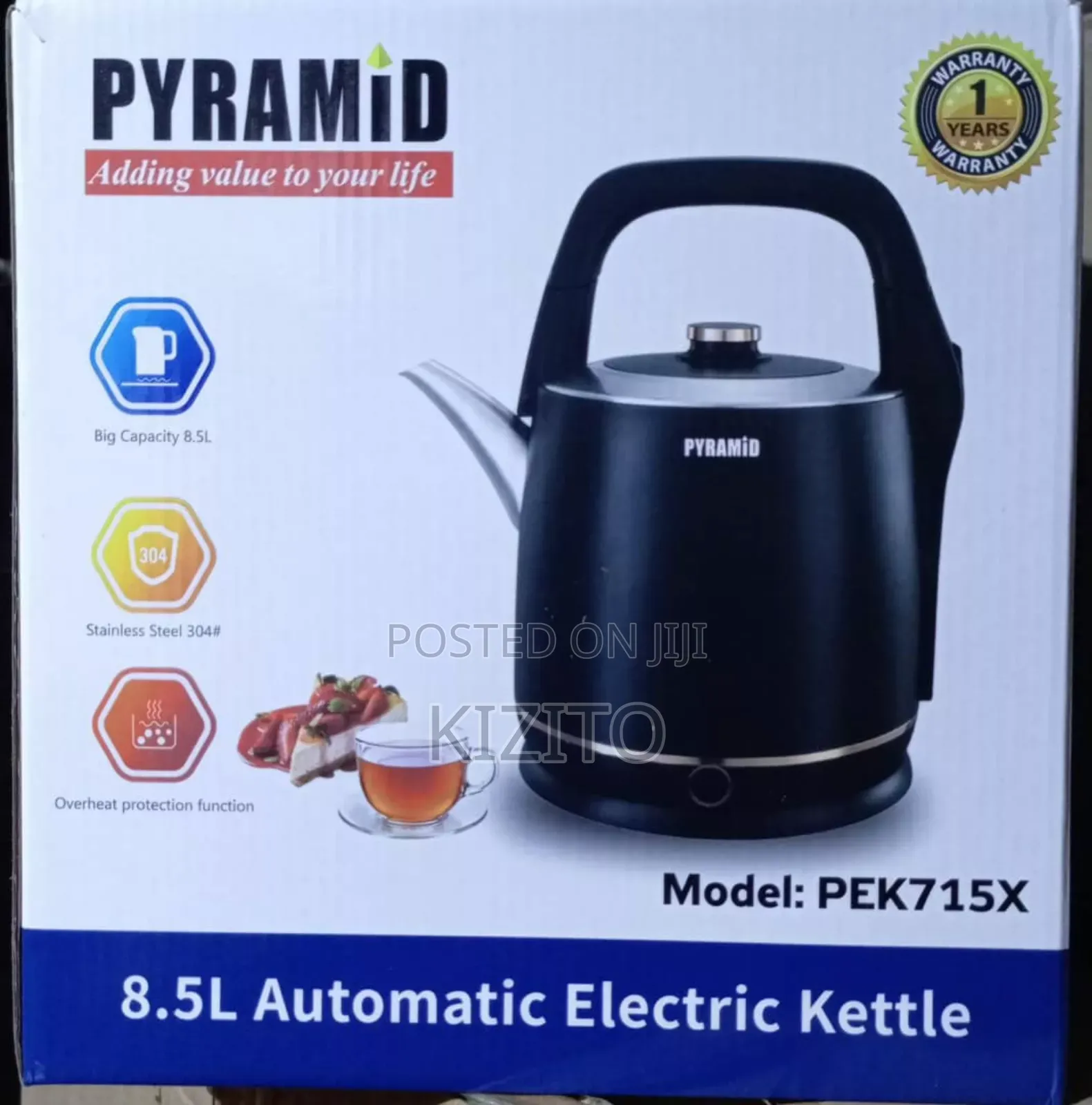 Pyramid Automatic Electric Kettle 8.5l