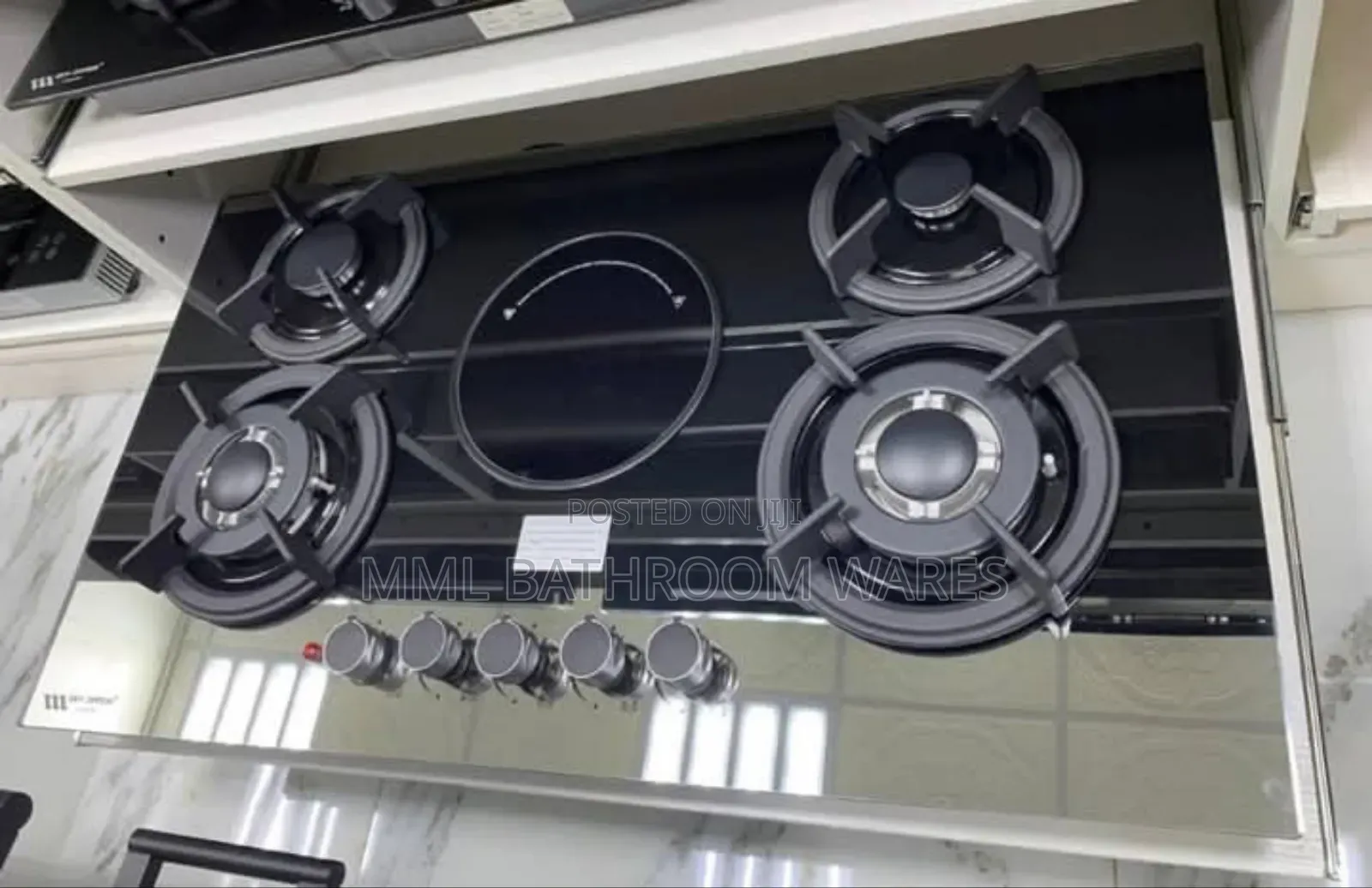 4 Burner Gas Cooker With 1 Electric Hot Plate