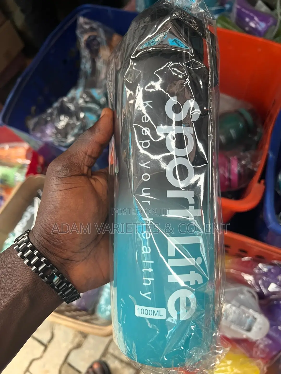 “Sport Life” Motivational Water Bottle. 1000ml